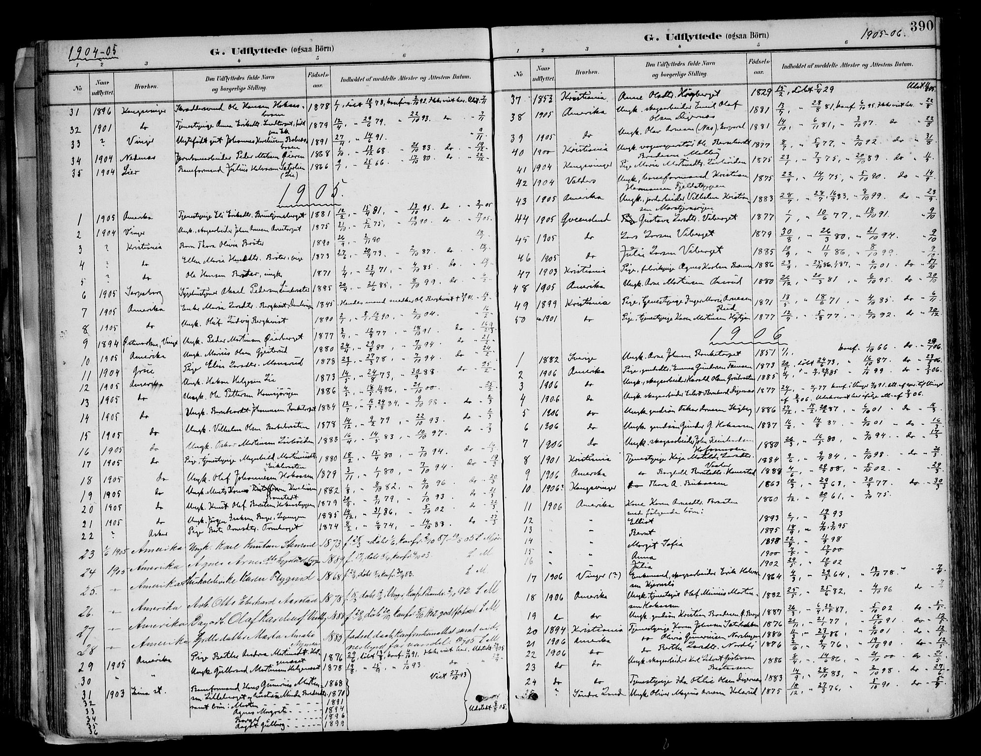 Brandval prestekontor, SAH/PREST-034/H/Ha/Haa/L0003: Parish register (official) no. 3, 1894-1909, p. 390