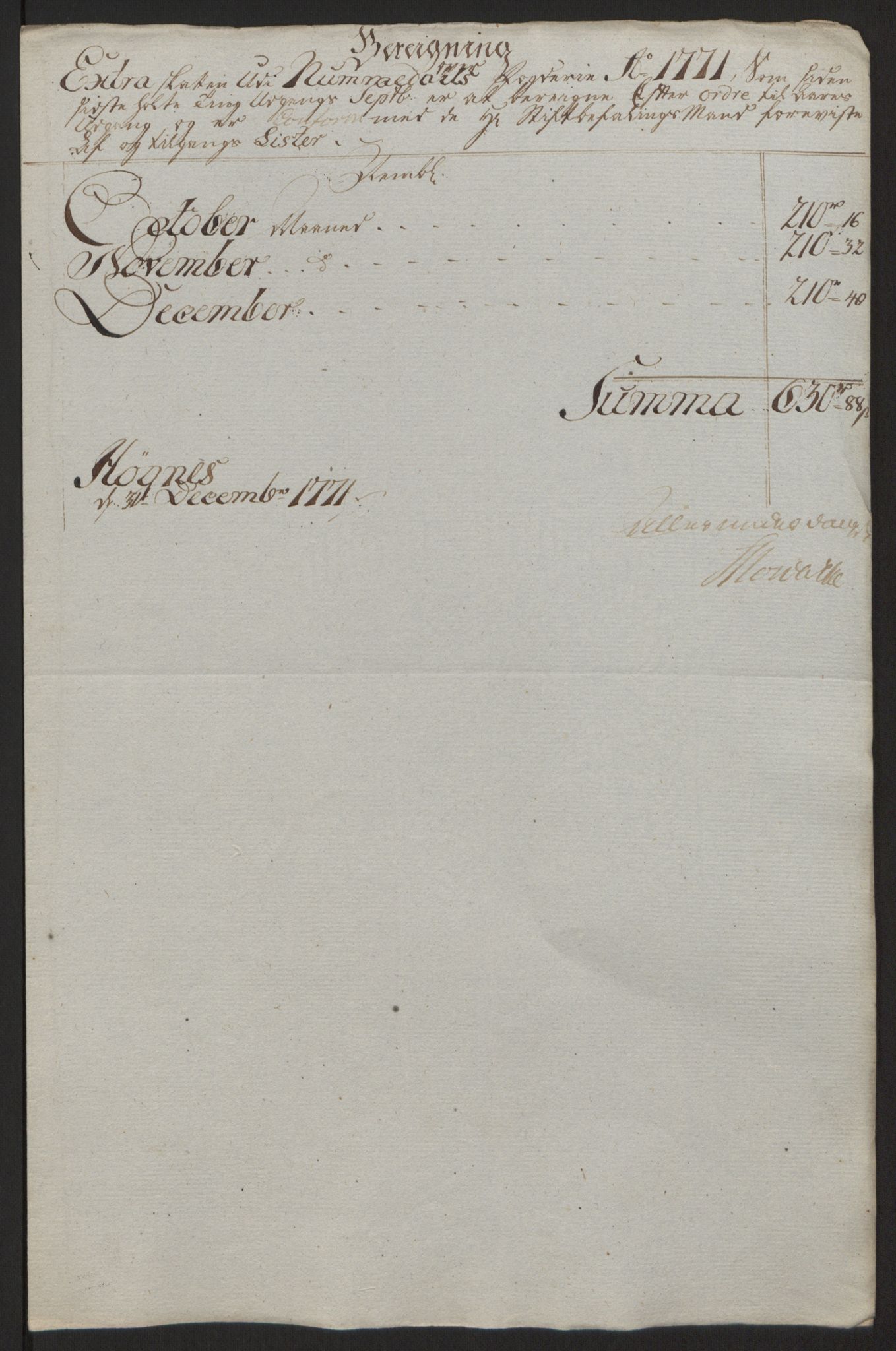 Rentekammeret inntil 1814, Reviderte regnskaper, Fogderegnskap, RA/EA-4092/R64/L4502: Ekstraskatten Namdal, 1762-1772, p. 420