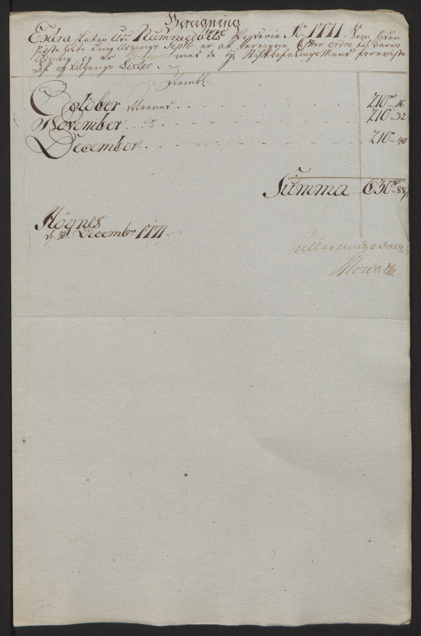 Rentekammeret inntil 1814, Reviderte regnskaper, Fogderegnskap, AV/RA-EA-4092/R64/L4502: Ekstraskatten Namdal, 1762-1772, p. 420