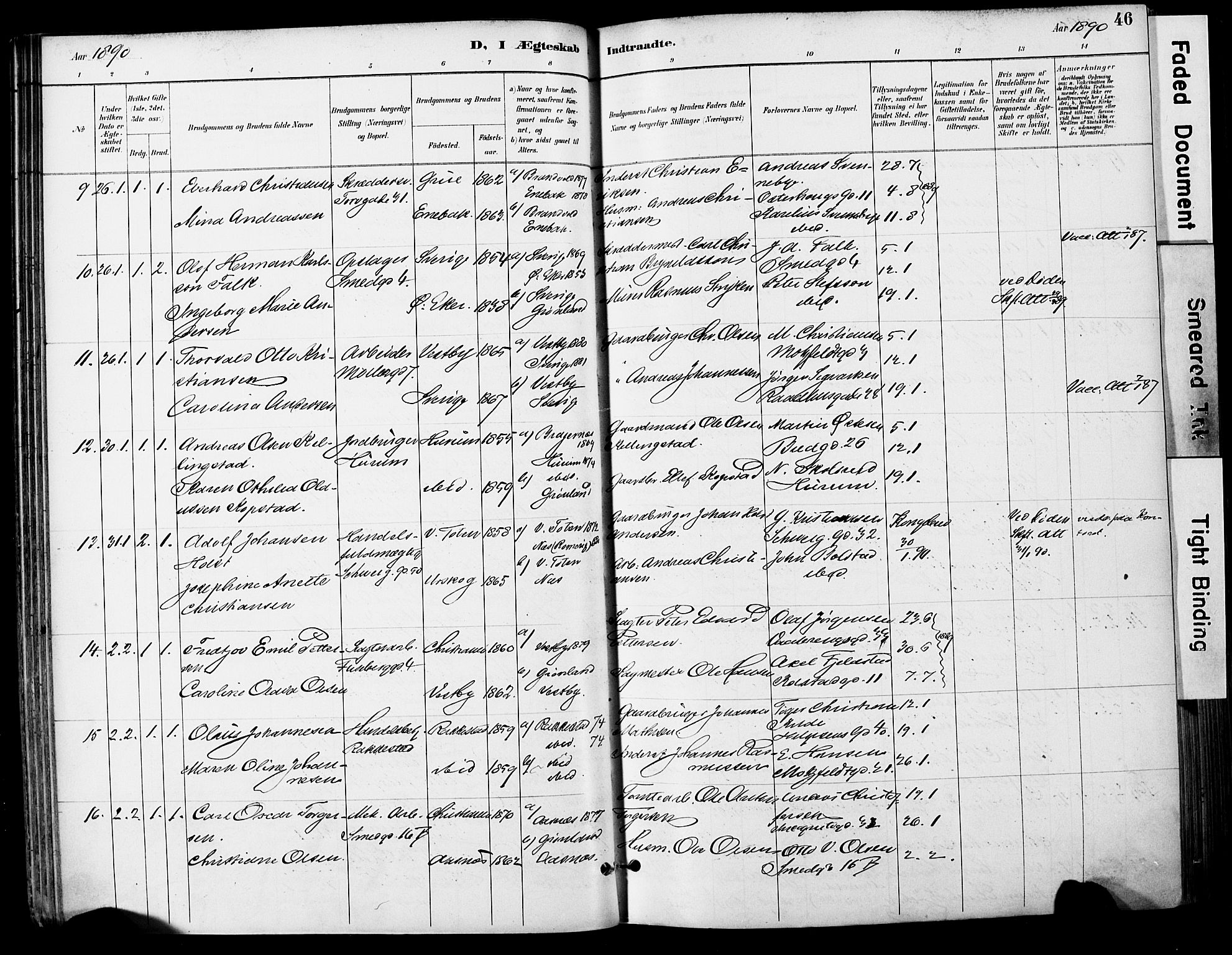 Grønland prestekontor Kirkebøker, SAO/A-10848/F/Fa/L0013: Parish register (official) no. 13, 1887-1906, p. 46