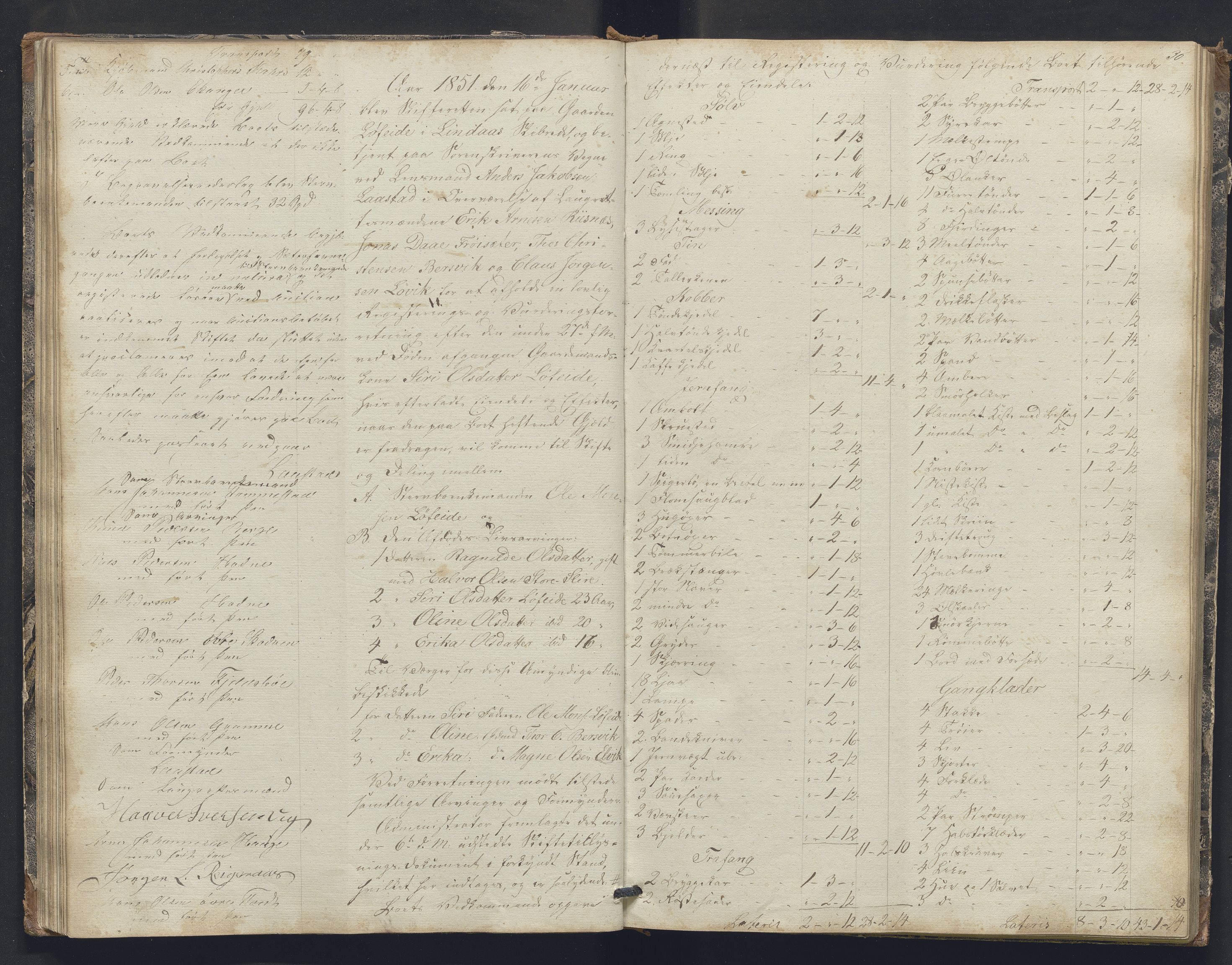 Nordhordland sorenskrivar, SAB/A-2901/1/H/Hb/L0016: Registreringsprotokollar, 1850-1854, p. 30