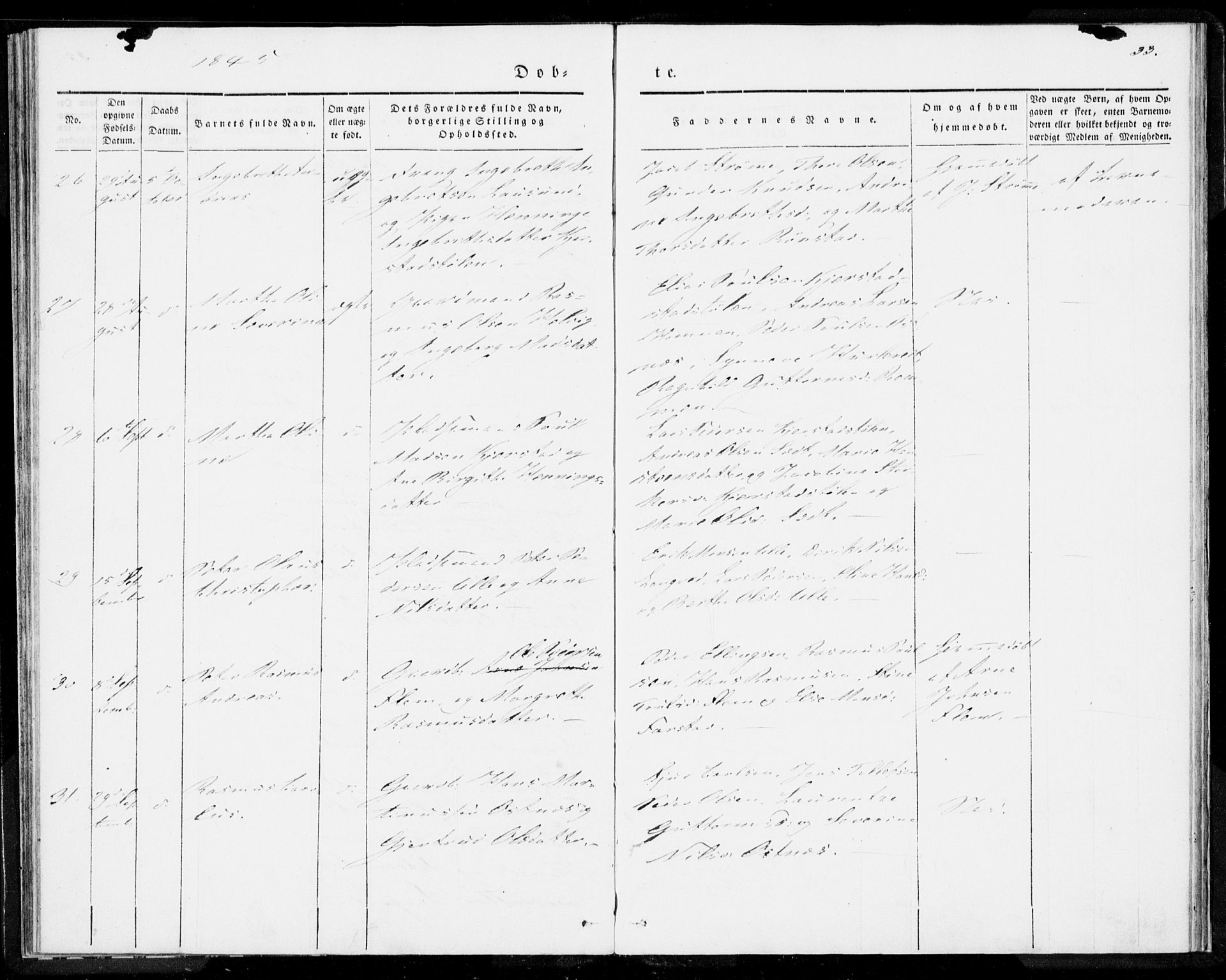 Ministerialprotokoller, klokkerbøker og fødselsregistre - Møre og Romsdal, AV/SAT-A-1454/536/L0496: Parish register (official) no. 536A05, 1840-1847, p. 33