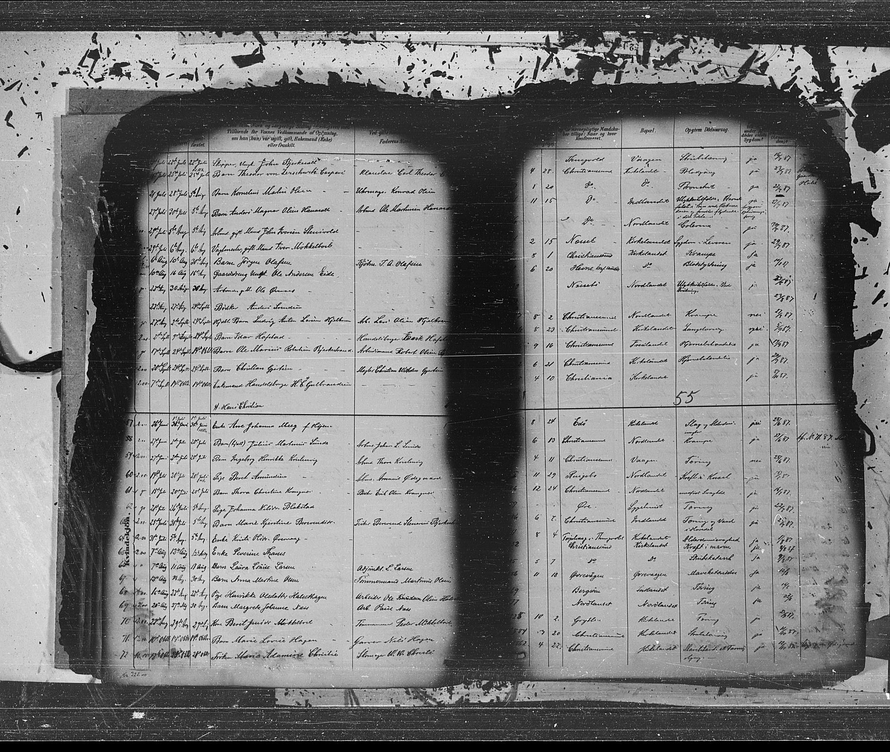 Ministerialprotokoller, klokkerbøker og fødselsregistre - Møre og Romsdal, SAT/A-1454/572/L0853: Parish register (official) no. 572A16, 1880-1901, p. 55