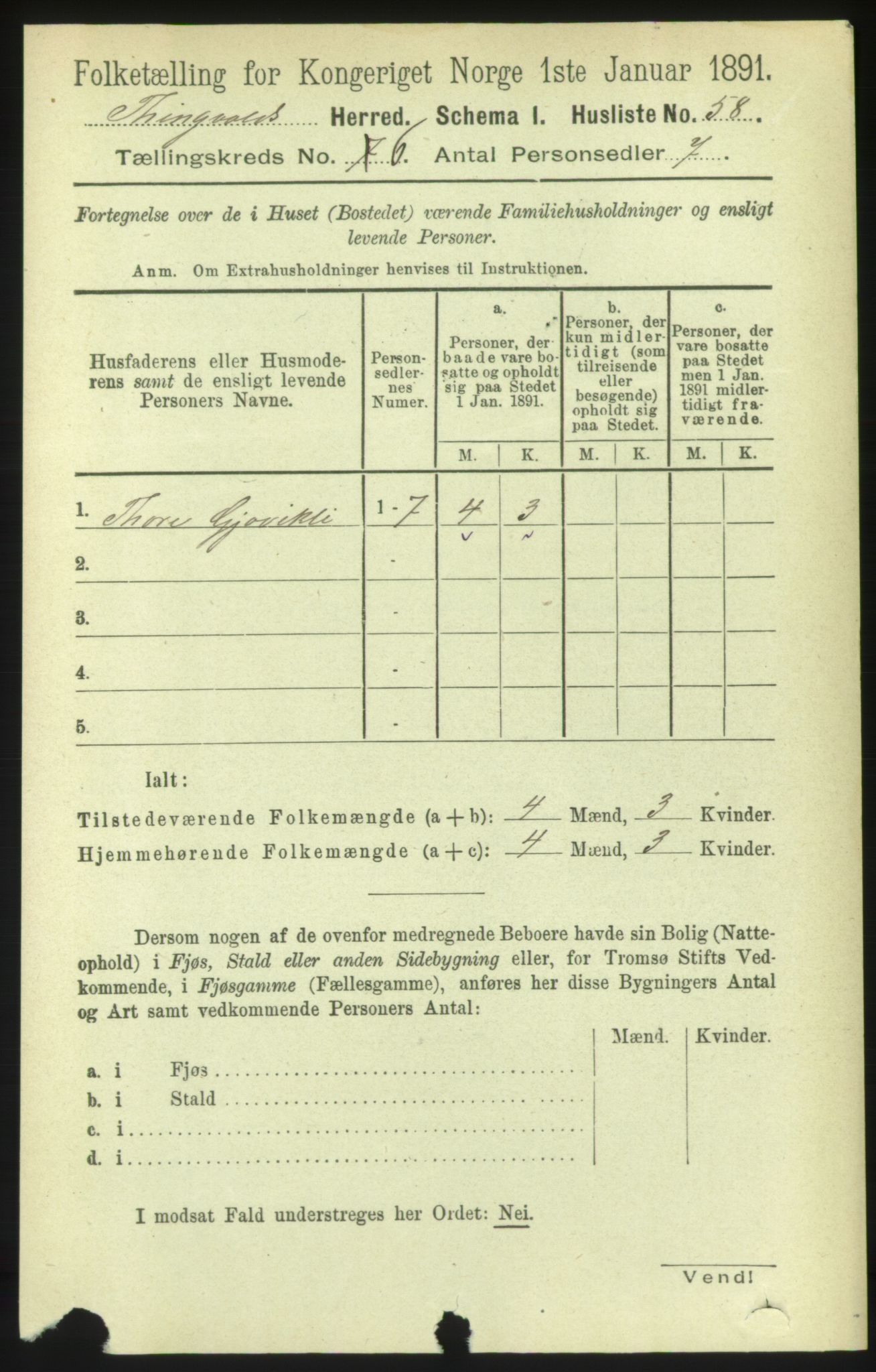 RA, 1891 census for 1560 Tingvoll, 1891, p. 2427