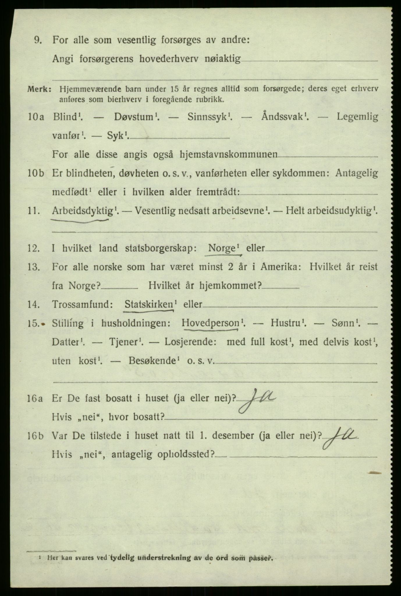 SAB, 1920 census for Naustdal, 1920, p. 1558
