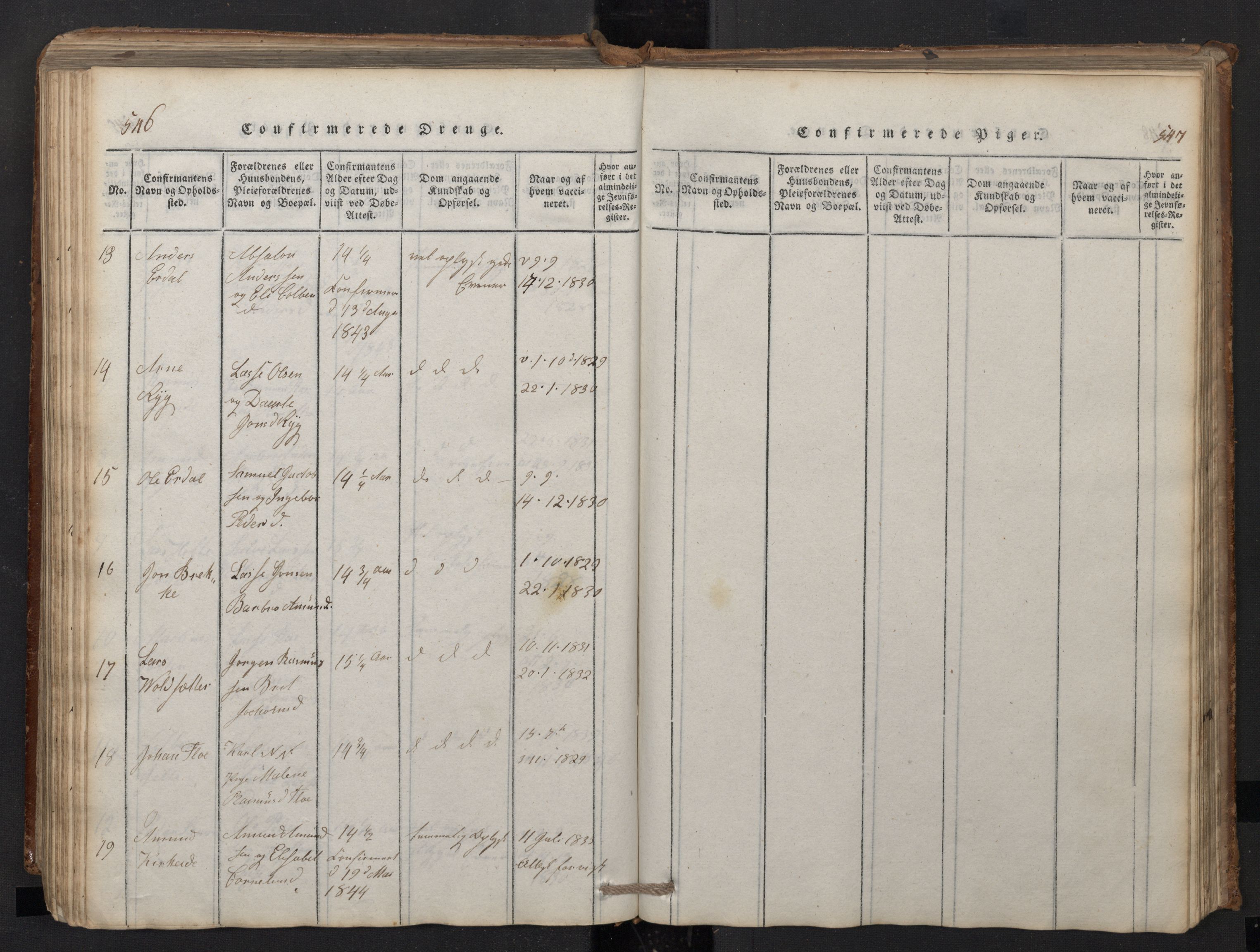 Stryn Sokneprestembete, AV/SAB-A-82501: Parish register (copy) no. A 1, 1816-1844, p. 546-547