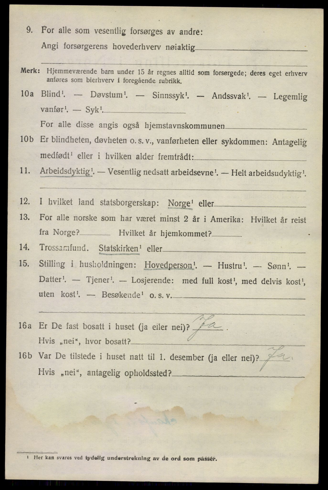 SAKO, 1920 census for Uvdal, 1920, p. 3436