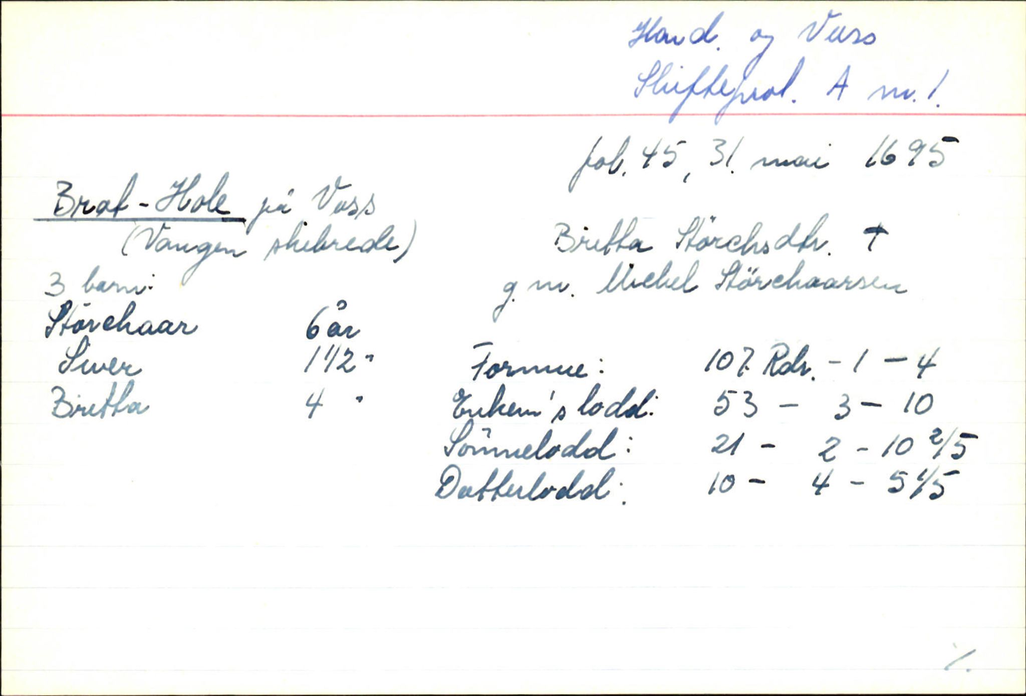 Skiftekort ved Statsarkivet i Bergen, SAB/SKIFTEKORT/002/L0001: Skifteprotokoll nr. 1-3, 1695-1721, p. 315