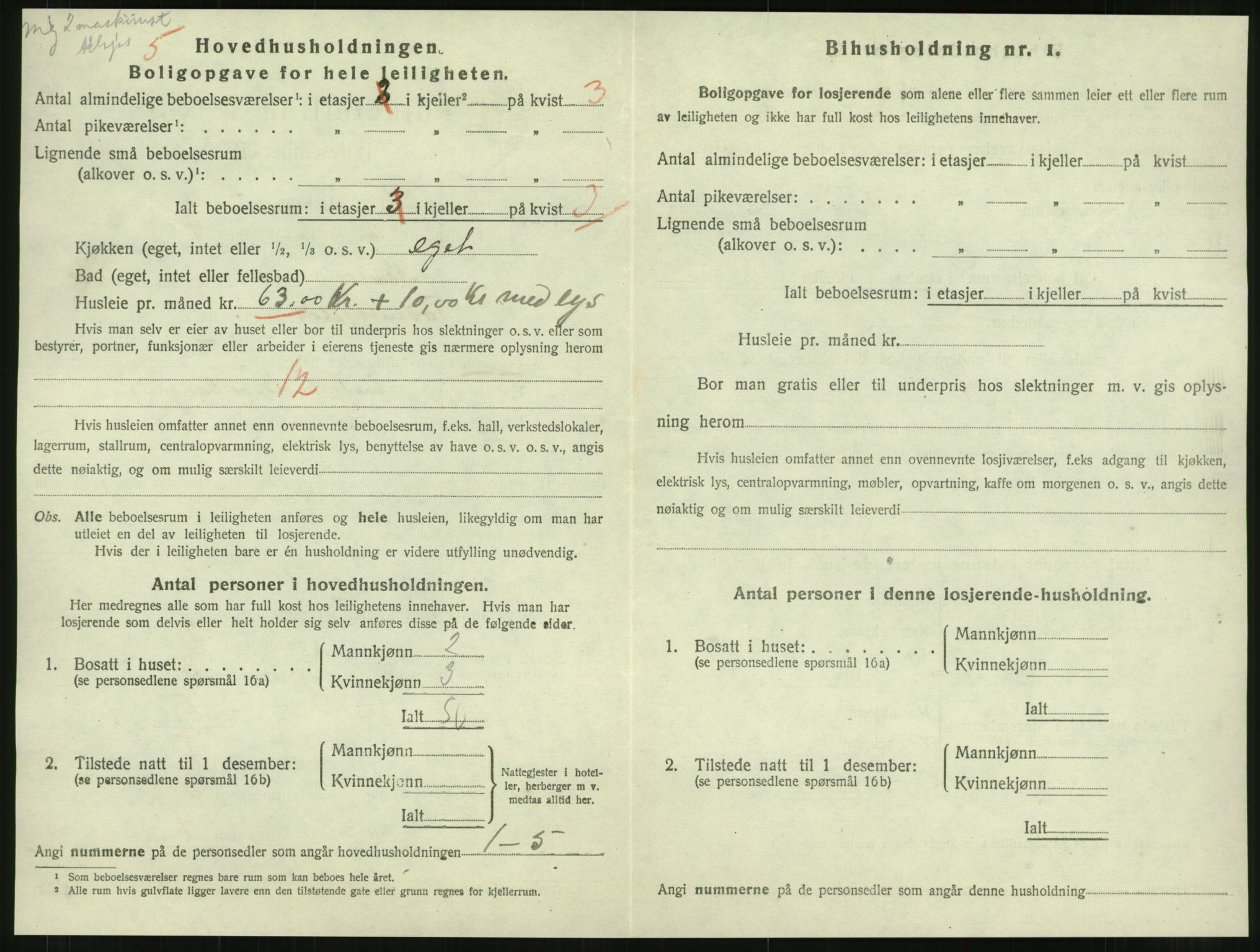 SAT, 1920 census for Namsos, 1920, p. 1870