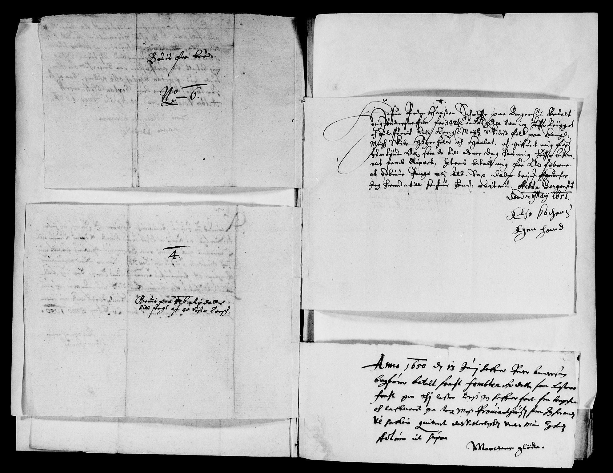 Rentekammeret inntil 1814, Reviderte regnskaper, Lensregnskaper, AV/RA-EA-5023/R/Rb/Rbt/L0117: Bergenhus len, 1650-1651