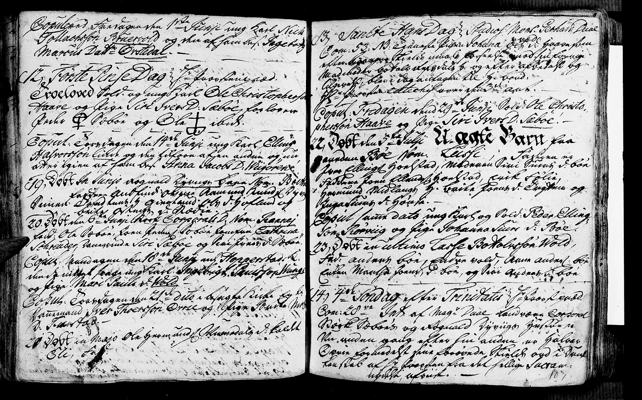 Vik sokneprestembete, AV/SAB-A-81501/H/Haa/Haaa/L0002: Parish register (official) no. A 2 / 1, 1740-1757, p. 107