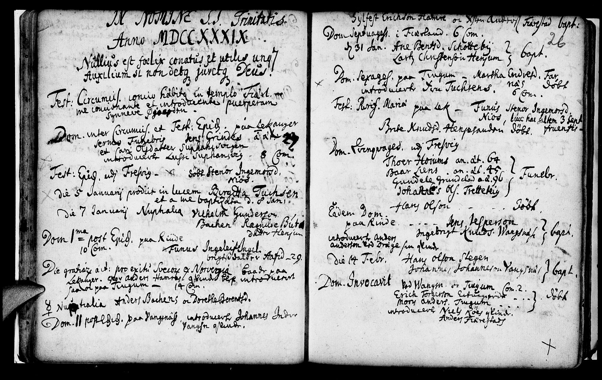 Leikanger sokneprestembete, AV/SAB-A-81001/H/Haa/Haaa/L0002: Parish register (official) no. A 2, 1735-1756, p. 26
