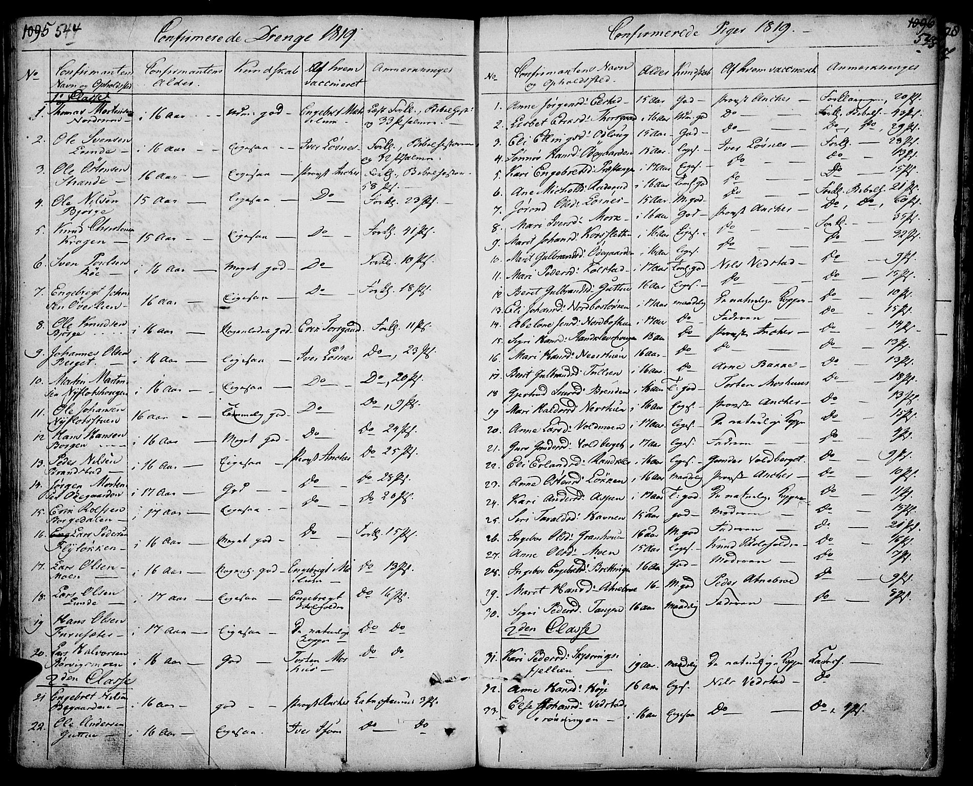 Ringebu prestekontor, AV/SAH-PREST-082/H/Ha/Haa/L0003: Parish register (official) no. 3, 1781-1820, p. 544-545