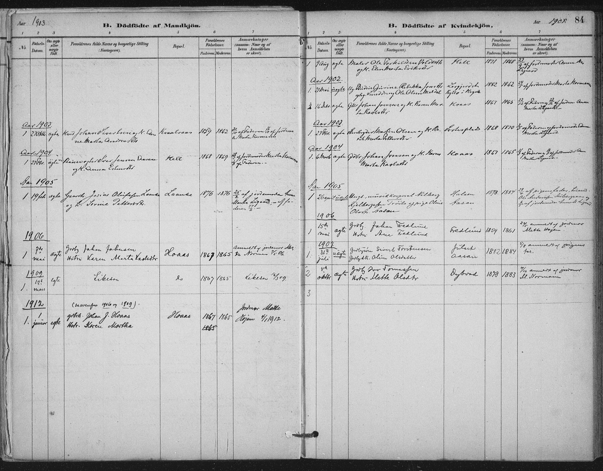 Ministerialprotokoller, klokkerbøker og fødselsregistre - Nord-Trøndelag, SAT/A-1458/710/L0095: Parish register (official) no. 710A01, 1880-1914, p. 84