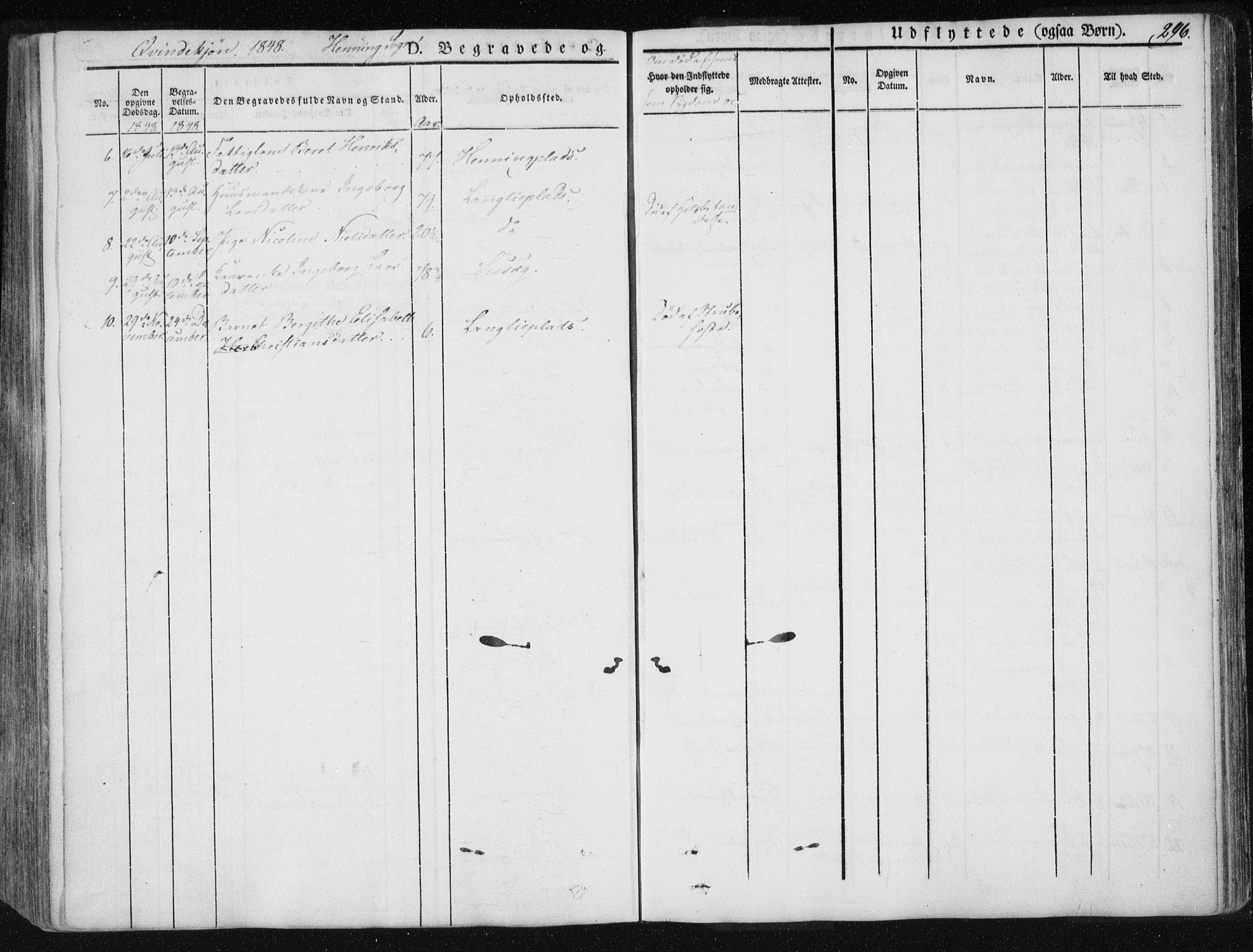 Ministerialprotokoller, klokkerbøker og fødselsregistre - Nord-Trøndelag, SAT/A-1458/735/L0339: Parish register (official) no. 735A06 /3, 1836-1848, p. 296