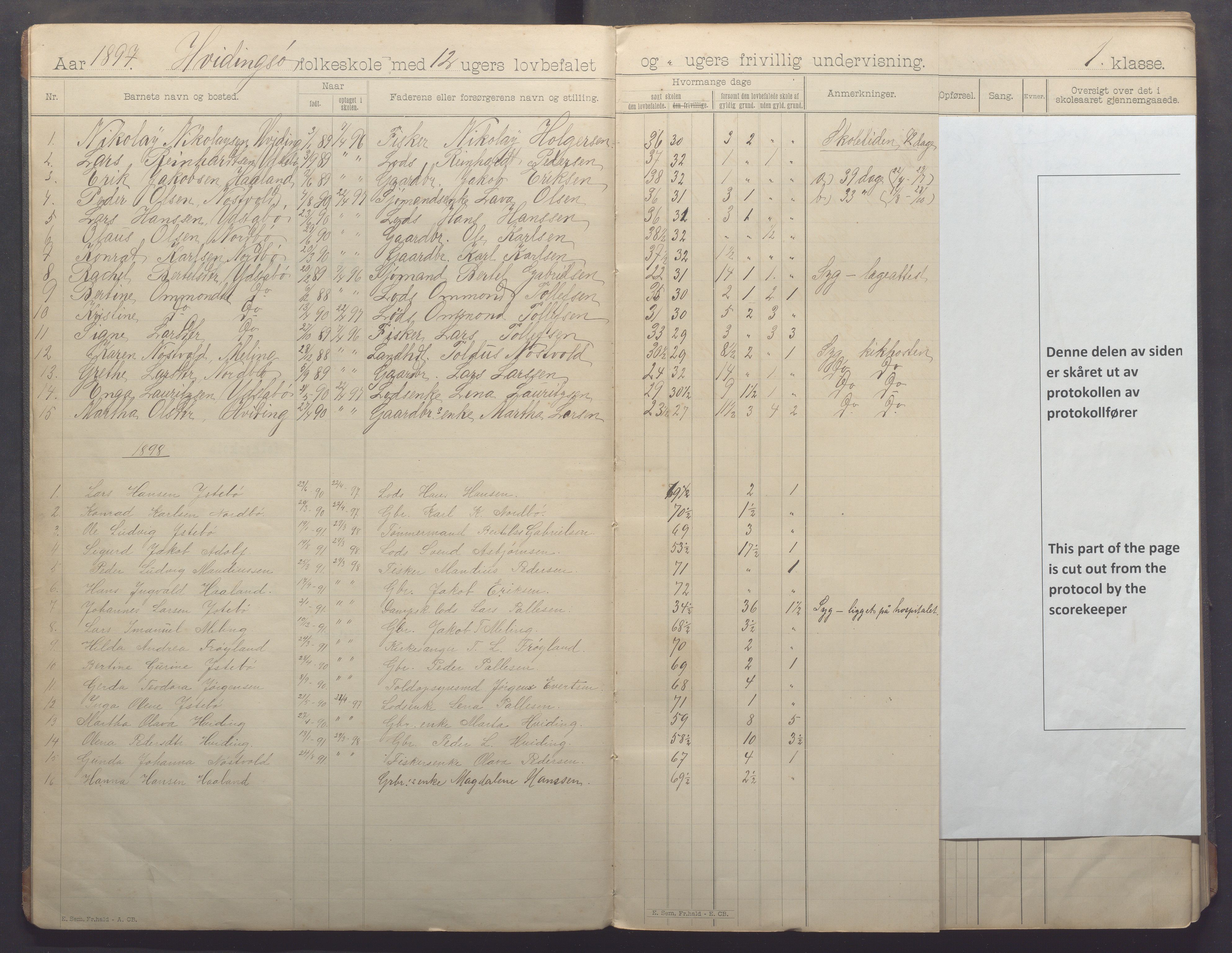 Kvitsøy kommune - Skolestyret, IKAR/K-100574/H/L0002: Skoleprotokoll, 1897-1909, p. 3