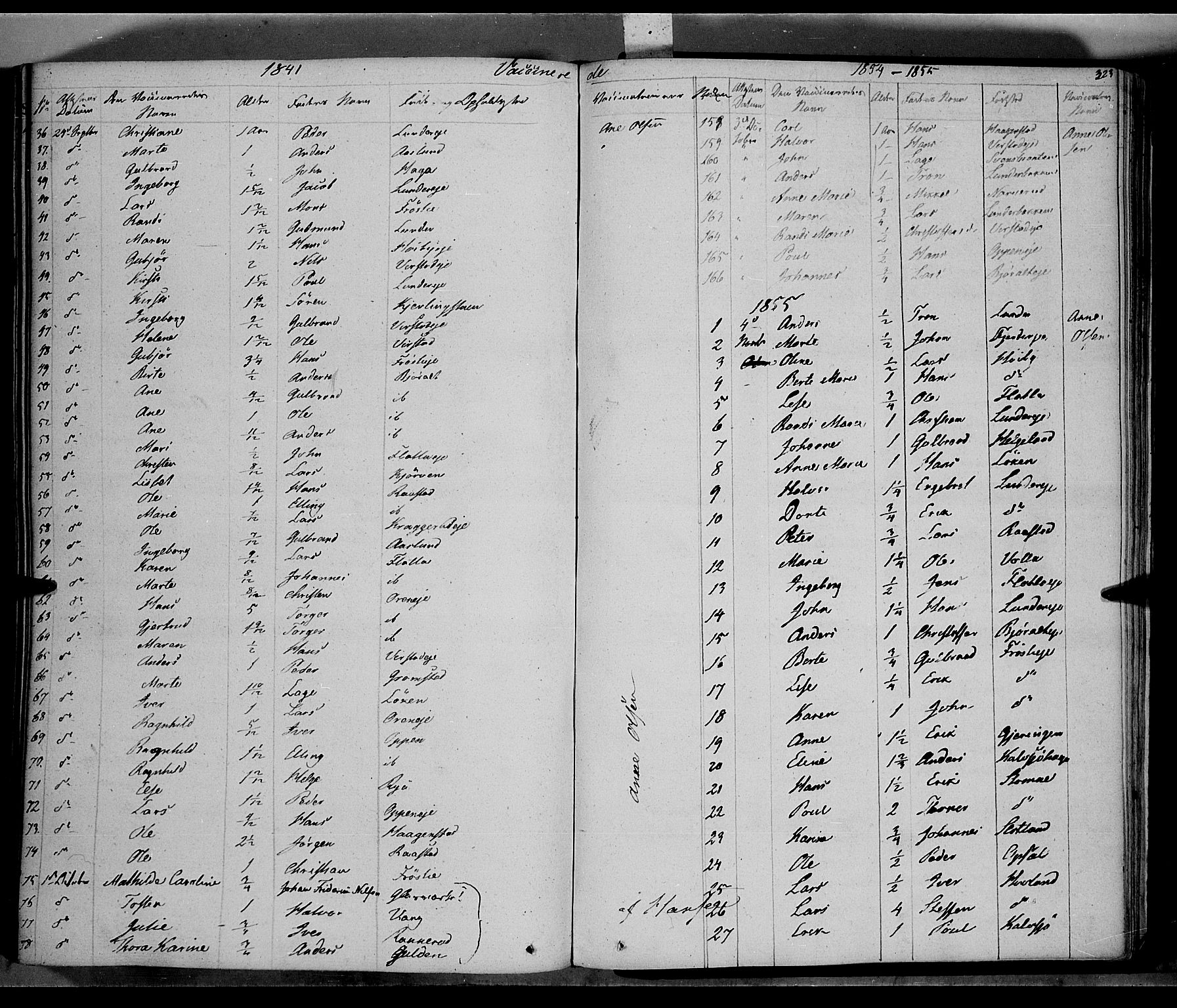 Jevnaker prestekontor, AV/SAH-PREST-116/H/Ha/Haa/L0006: Parish register (official) no. 6, 1837-1857, p. 323