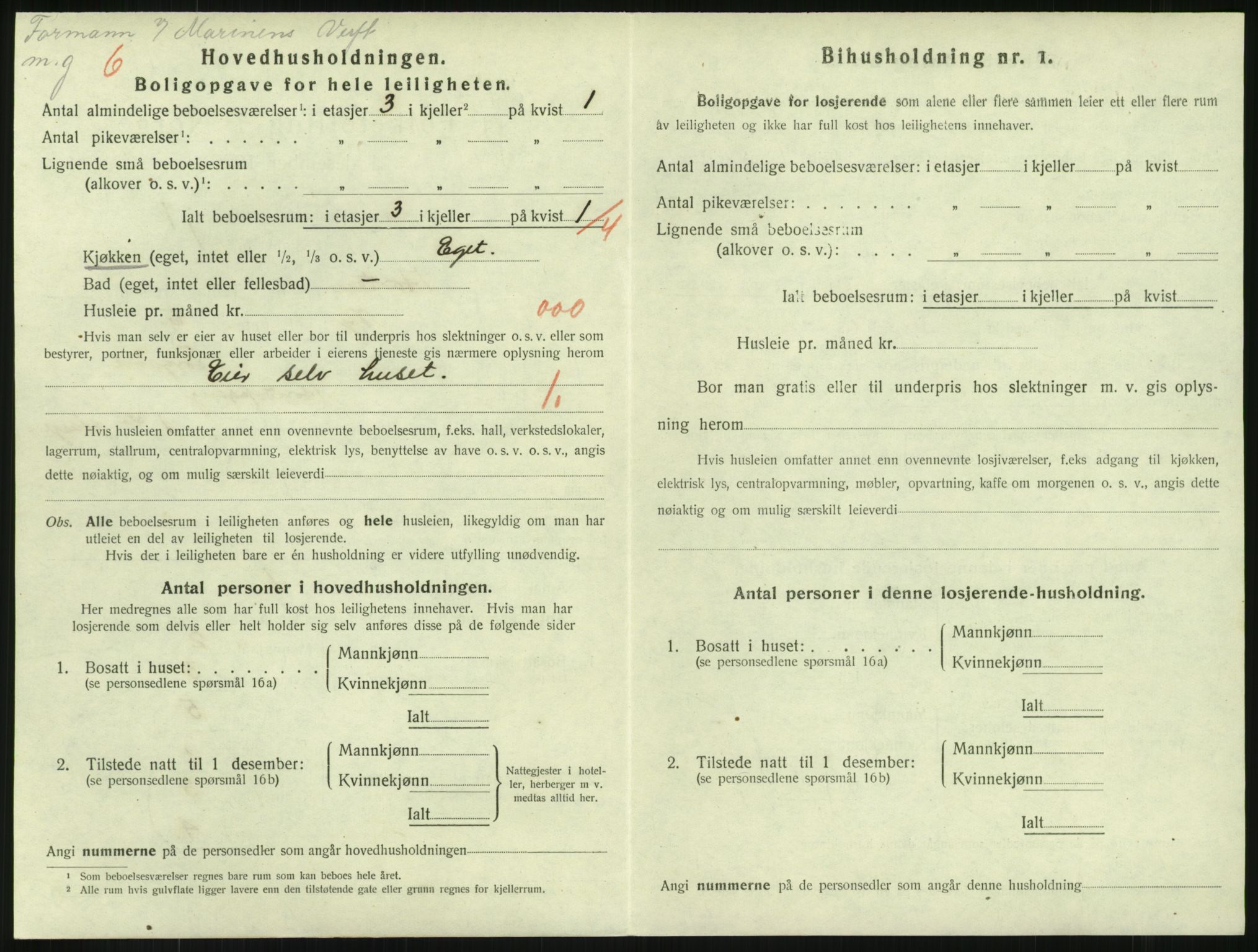 SAKO, 1920 census for Horten, 1920, p. 4390