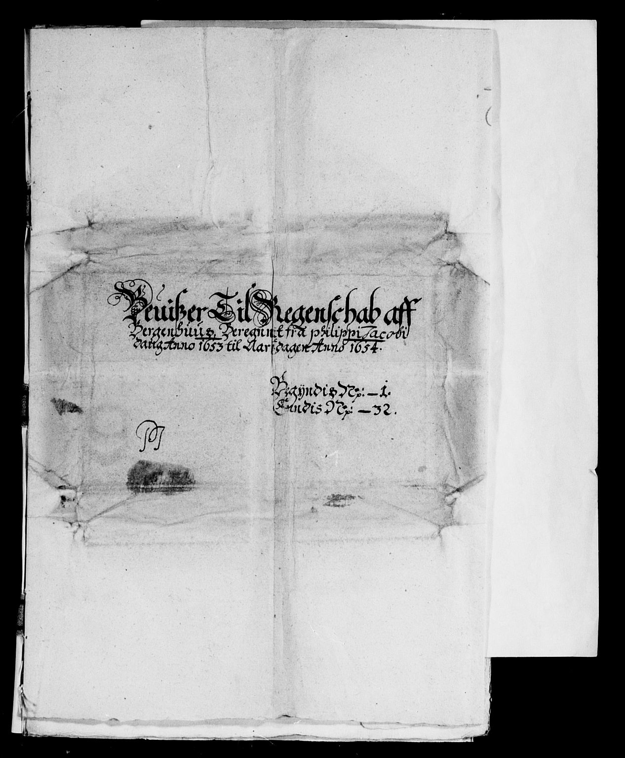 Rentekammeret inntil 1814, Reviderte regnskaper, Lensregnskaper, AV/RA-EA-5023/R/Rb/Rbt/L0125: Bergenhus len, 1653-1654