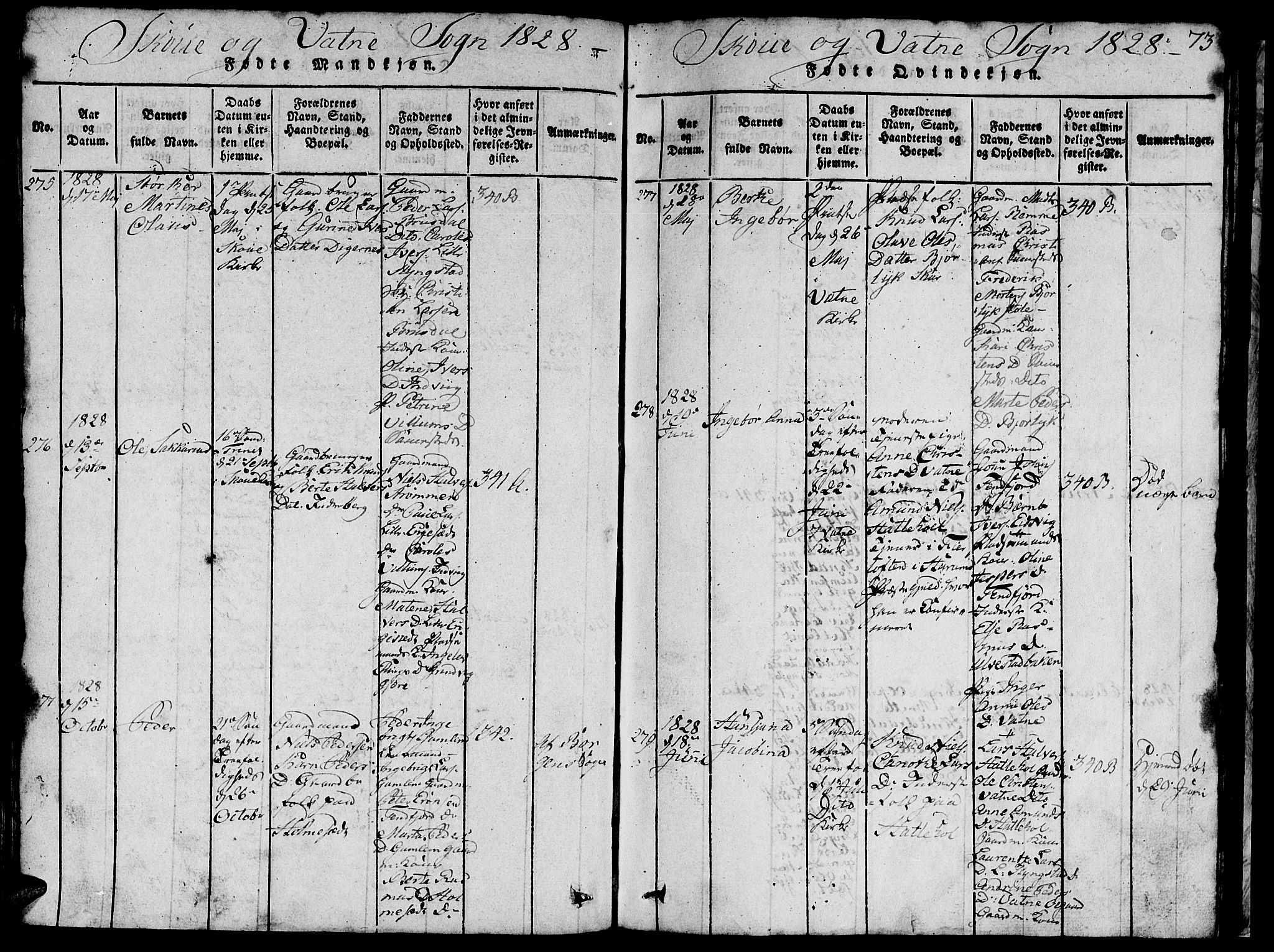 Ministerialprotokoller, klokkerbøker og fødselsregistre - Møre og Romsdal, AV/SAT-A-1454/524/L0360: Parish register (copy) no. 524C01, 1816-1830, p. 73