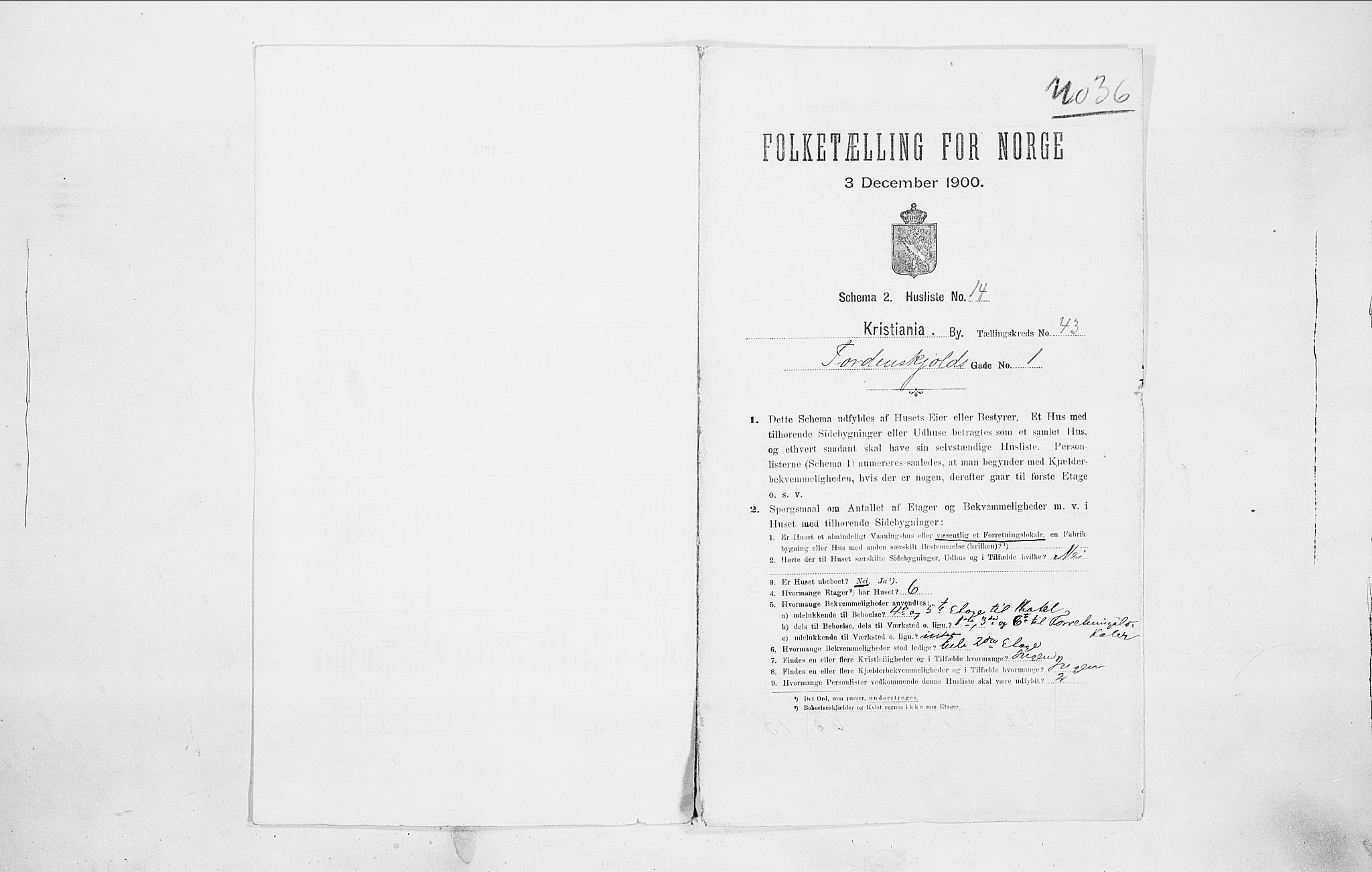 SAO, 1900 census for Kristiania, 1900, p. 102610