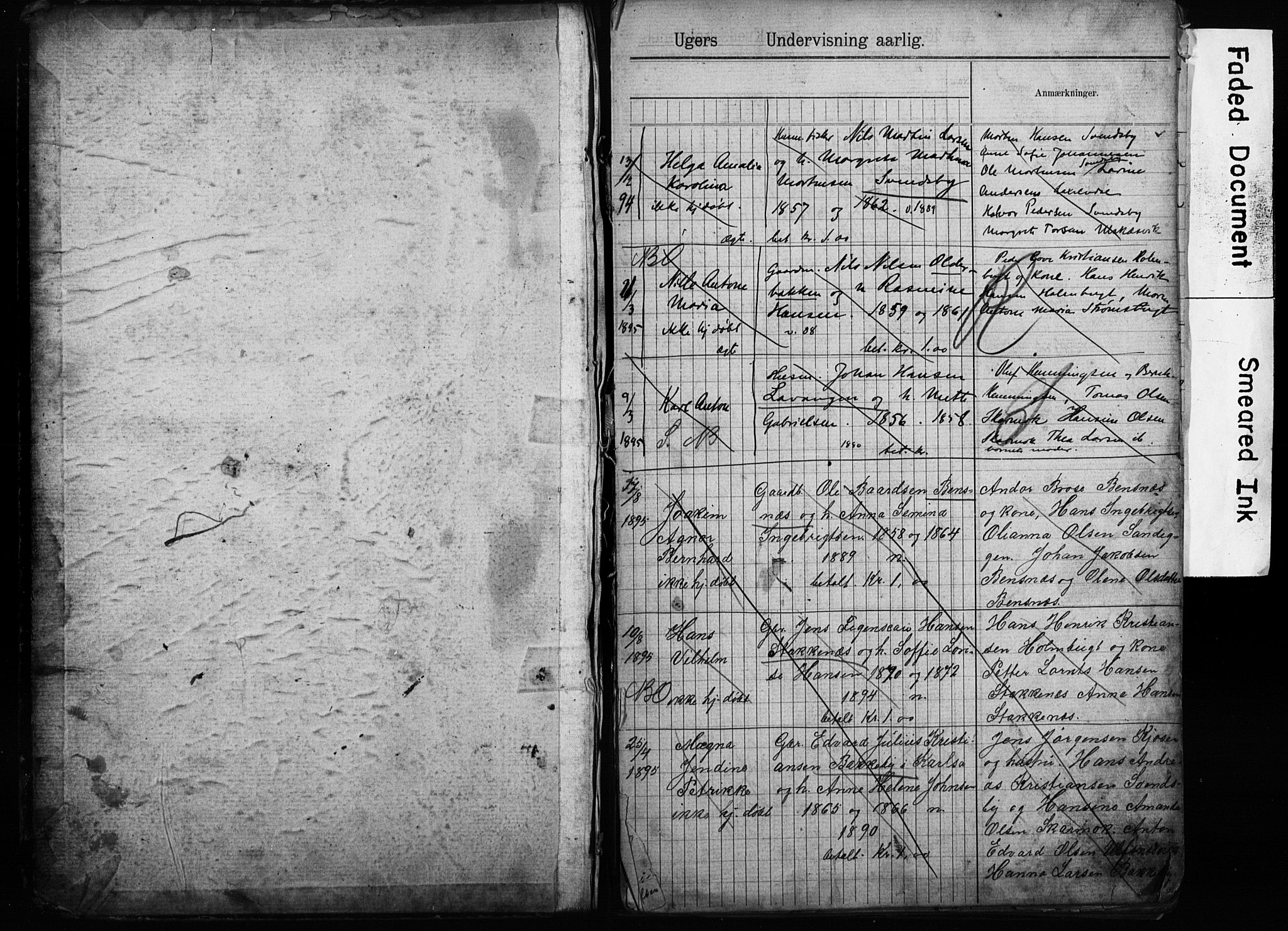 Lyngen sokneprestembete, SATØ/S-1289/H/Ha/L0052/0001: Baptism register no. 52.1, 1895-1914