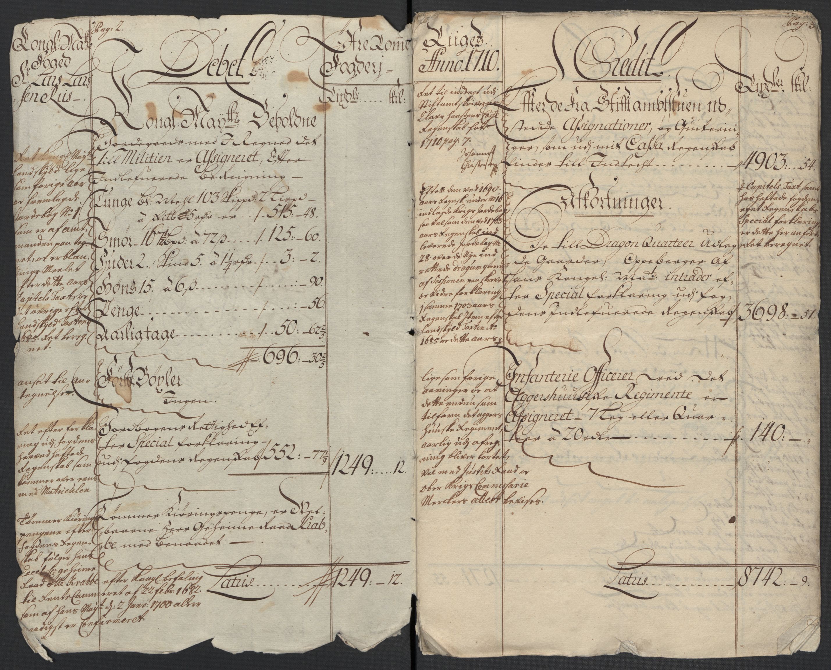 Rentekammeret inntil 1814, Reviderte regnskaper, Fogderegnskap, AV/RA-EA-4092/R12/L0720: Fogderegnskap Øvre Romerike, 1710-1711, p. 14