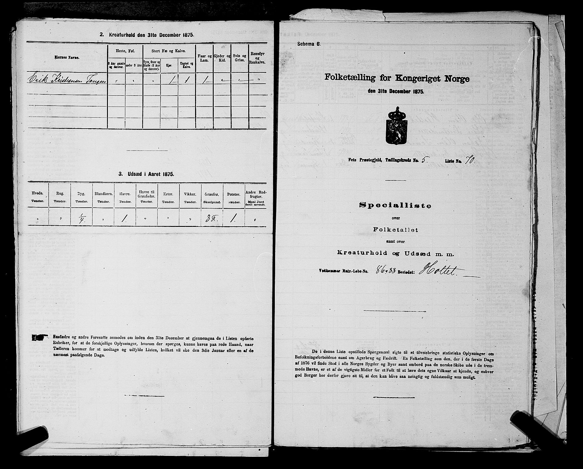 RA, 1875 census for 0227P Fet, 1875, p. 788
