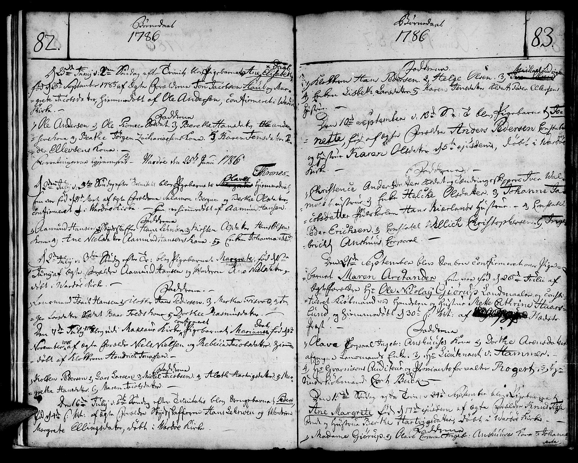 Vardø sokneprestkontor, AV/SATØ-S-1332/H/Ha/L0001kirke: Parish register (official) no. 1, 1769-1804, p. 82-83