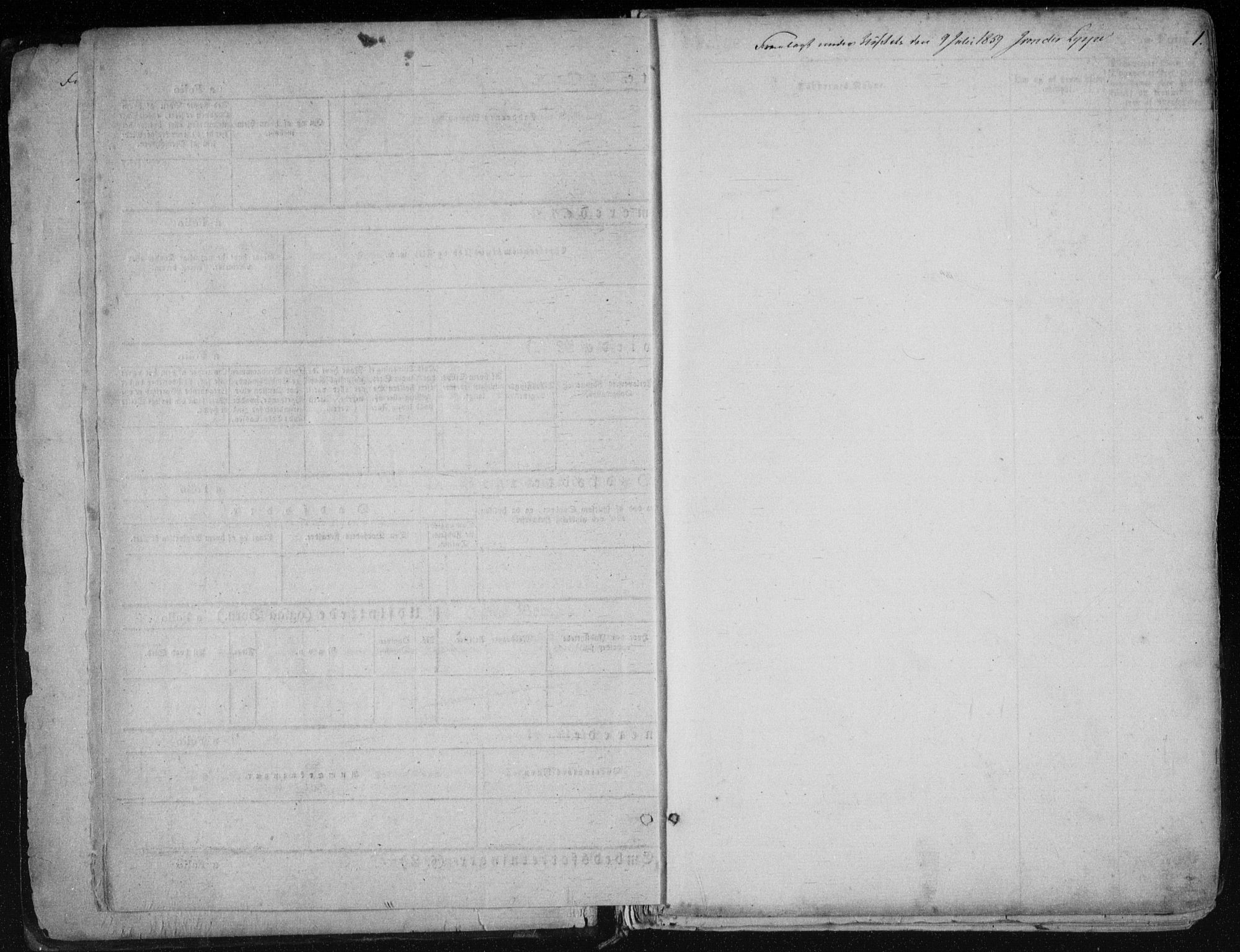 Mandal sokneprestkontor, SAK/1111-0030/F/Fa/Faa/L0014: Parish register (official) no. A 14, 1859-1872, p. 1