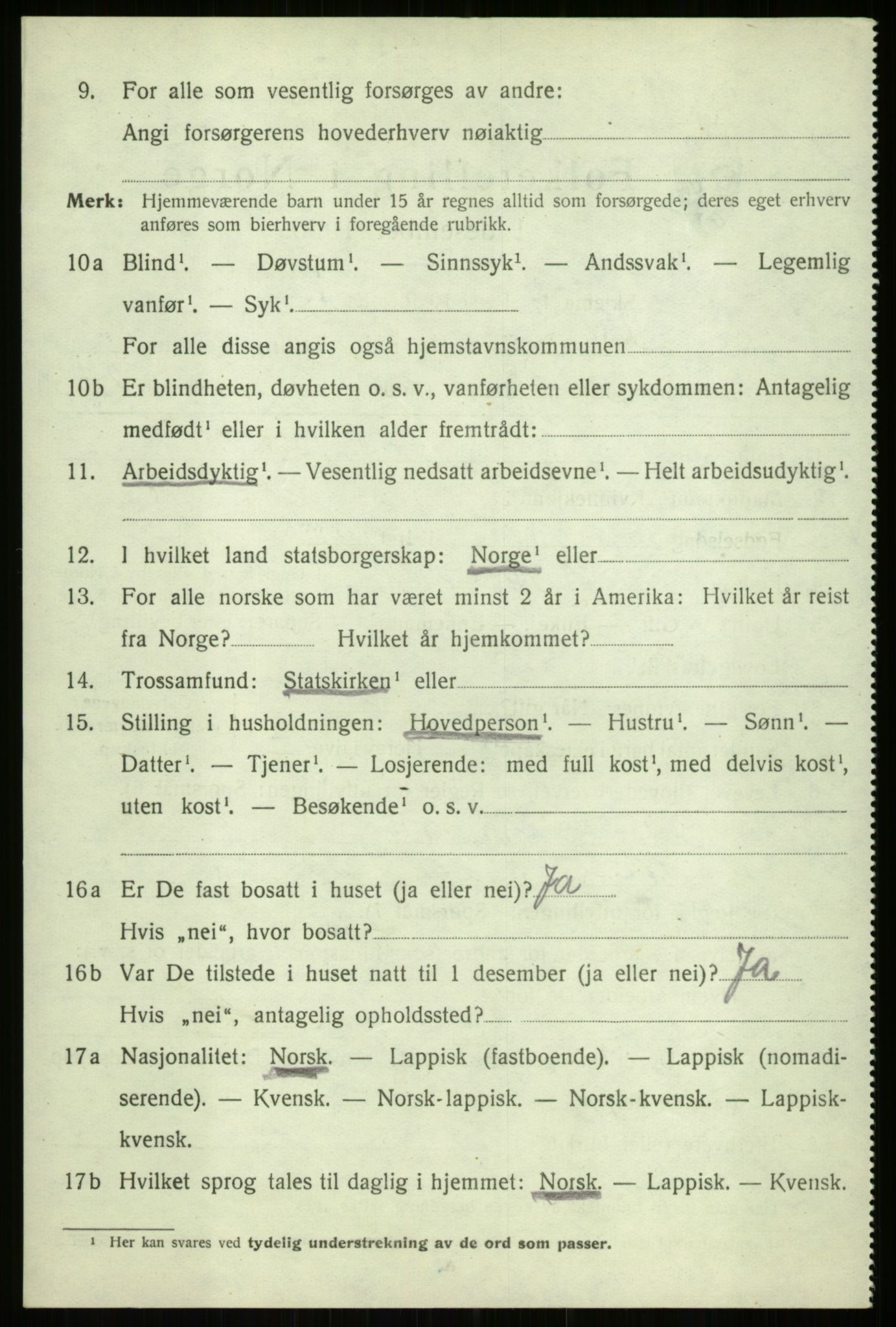 SATØ, 1920 census for Ibestad, 1920, p. 9644