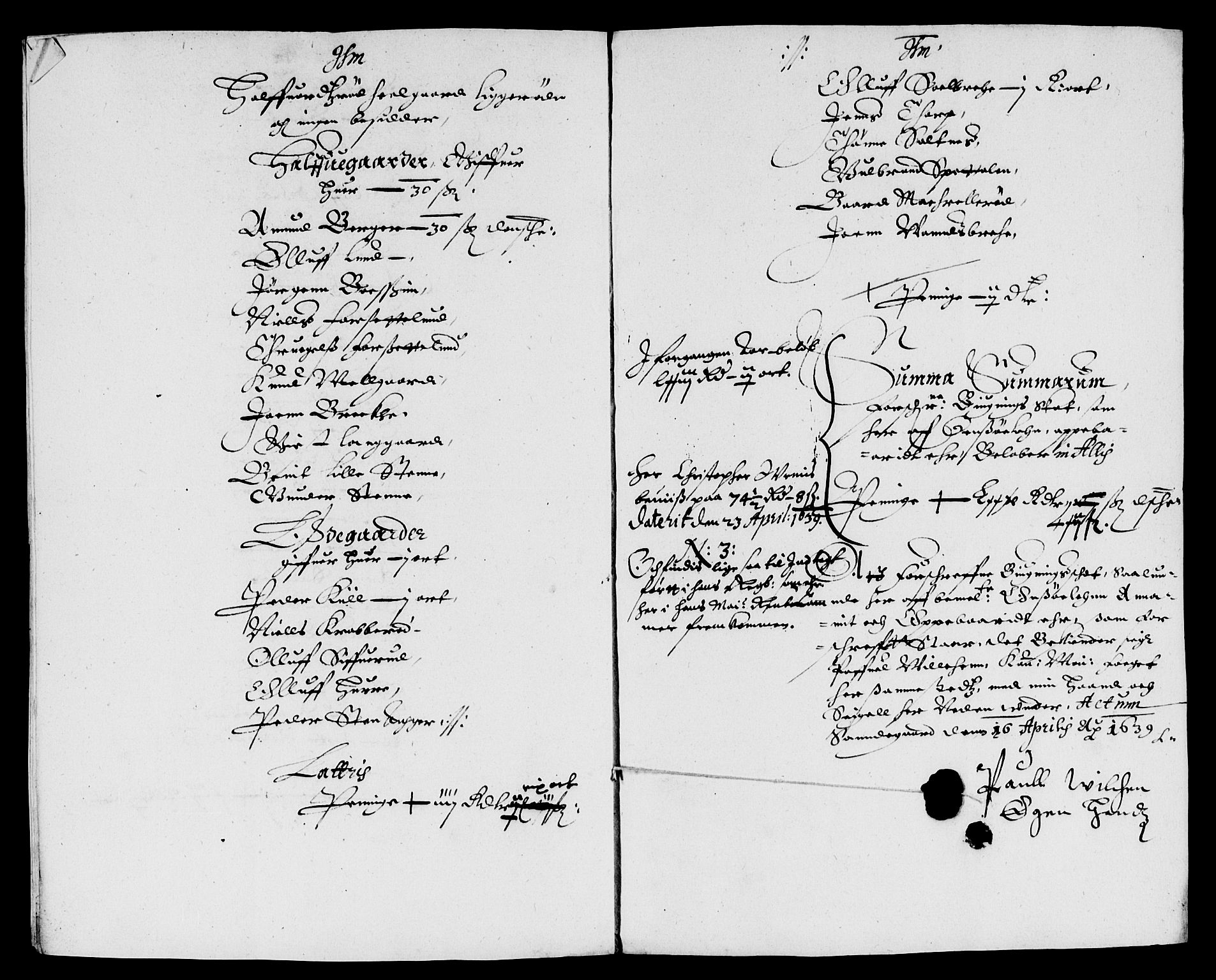 Rentekammeret inntil 1814, Reviderte regnskaper, Lensregnskaper, AV/RA-EA-5023/R/Rb/Rbe/L0001: Onsøy len, 1626-1639