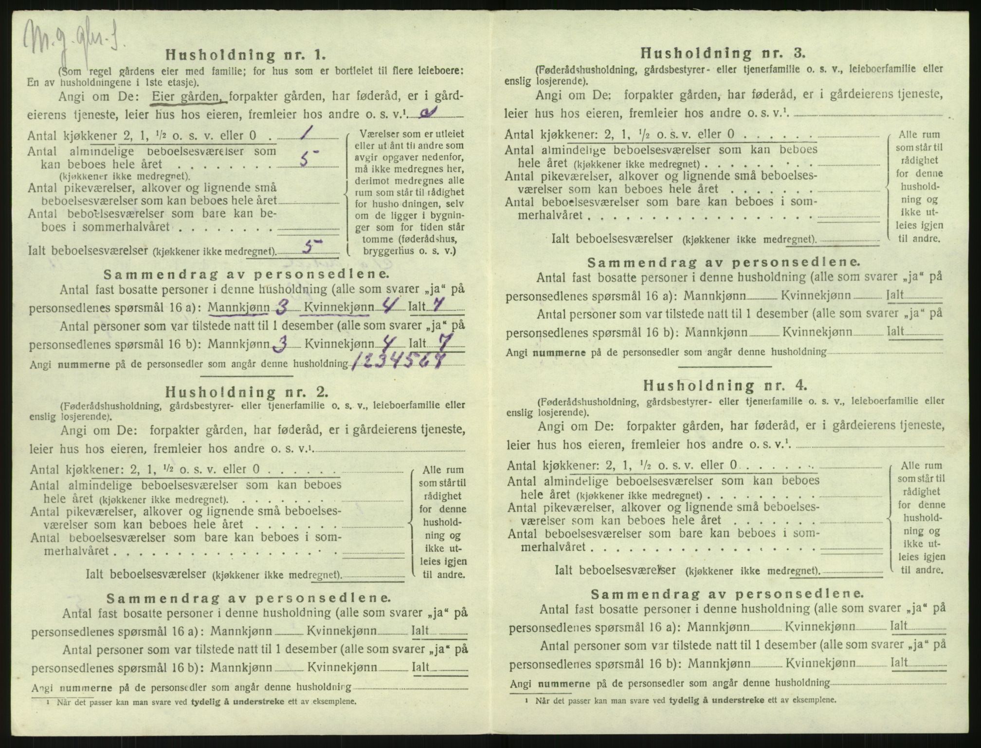 SAK, 1920 census for Søndeled, 1920, p. 896