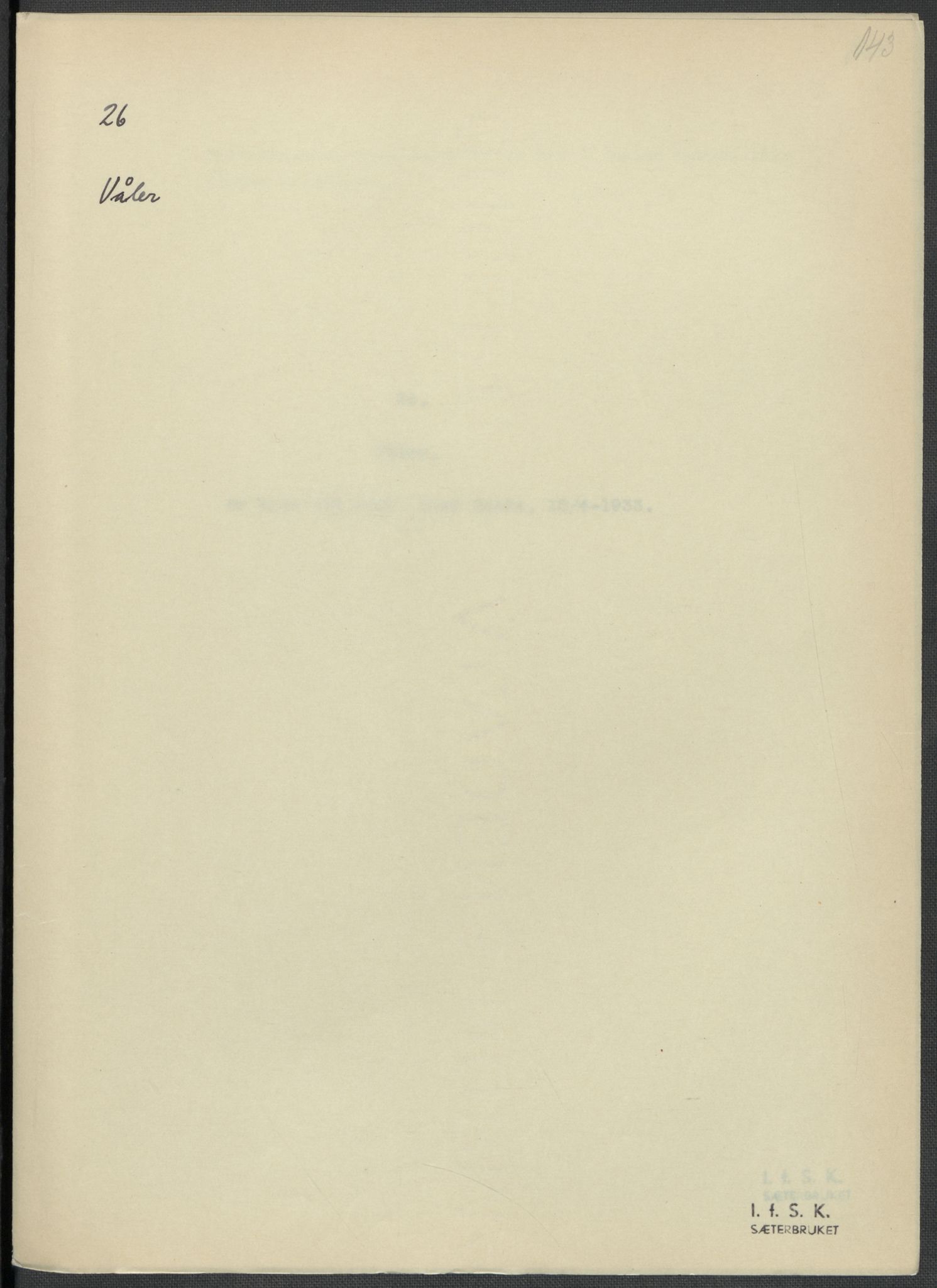 Instituttet for sammenlignende kulturforskning, AV/RA-PA-0424/F/Fc/L0002/0001: Eske B2: / Østfold (perm I), 1932-1935, p. 143