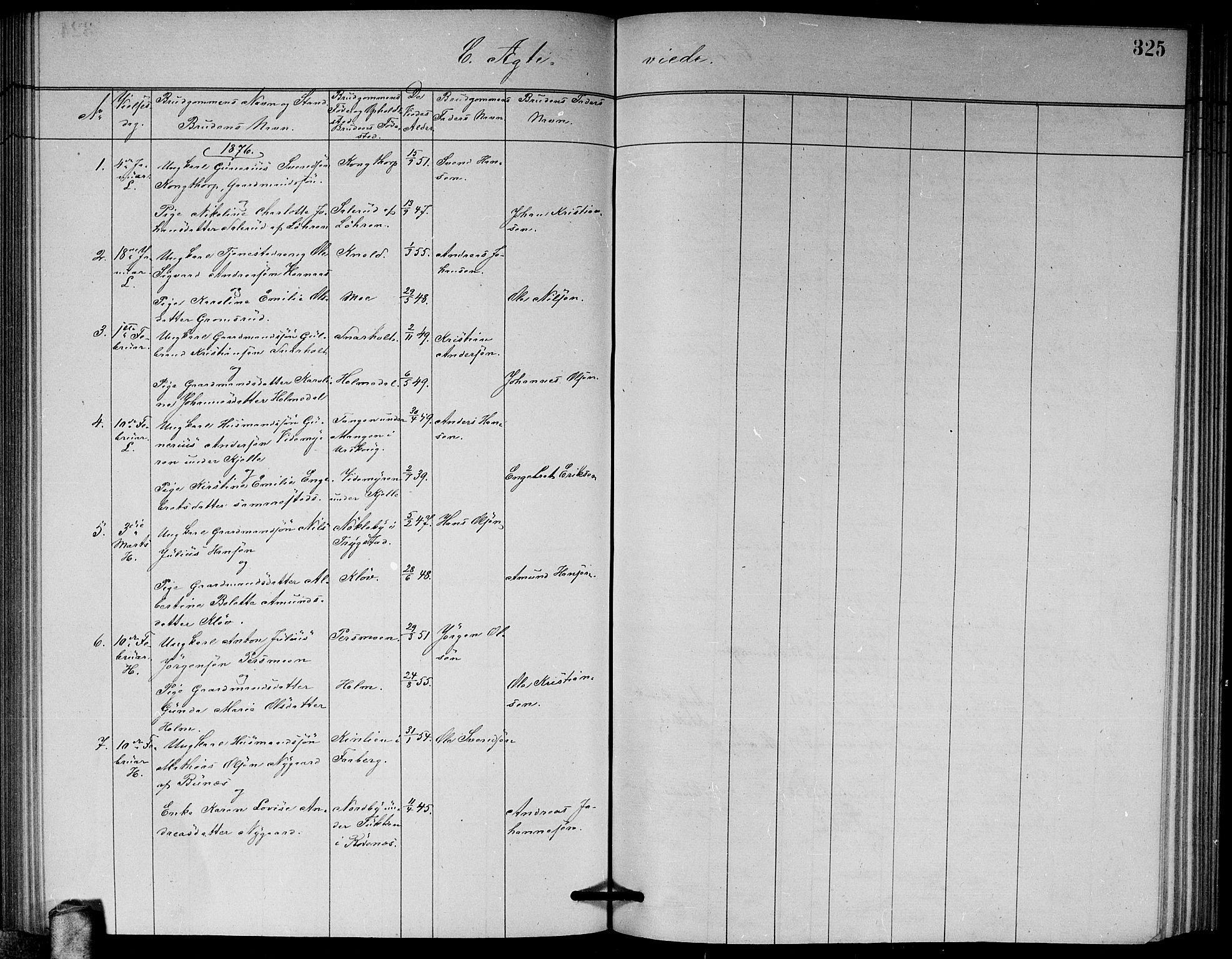 Høland prestekontor Kirkebøker, AV/SAO-A-10346a/G/Ga/L0006: Parish register (copy) no. I 6, 1869-1879, p. 325