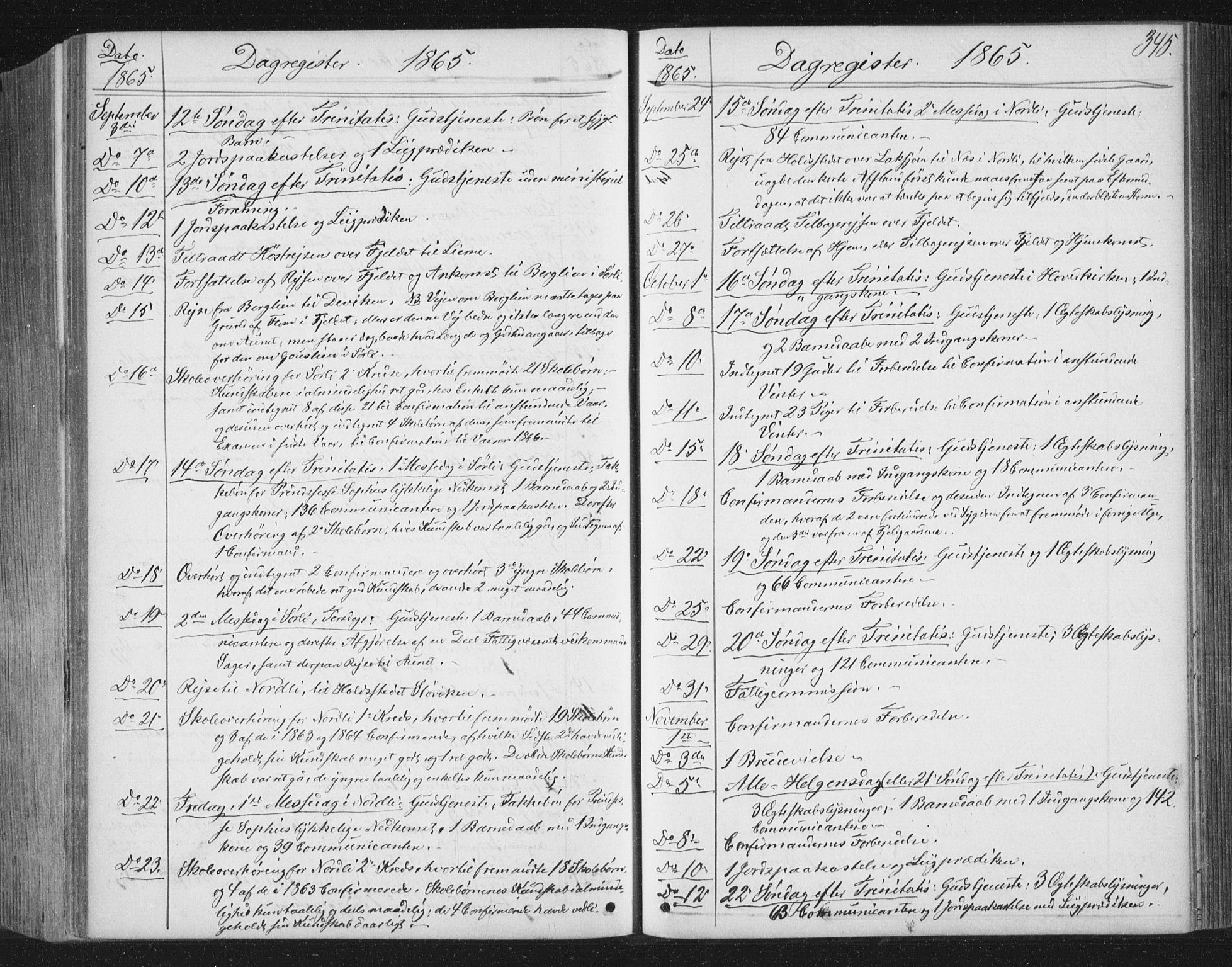 Ministerialprotokoller, klokkerbøker og fødselsregistre - Nord-Trøndelag, SAT/A-1458/749/L0472: Parish register (official) no. 749A06, 1857-1873, p. 345
