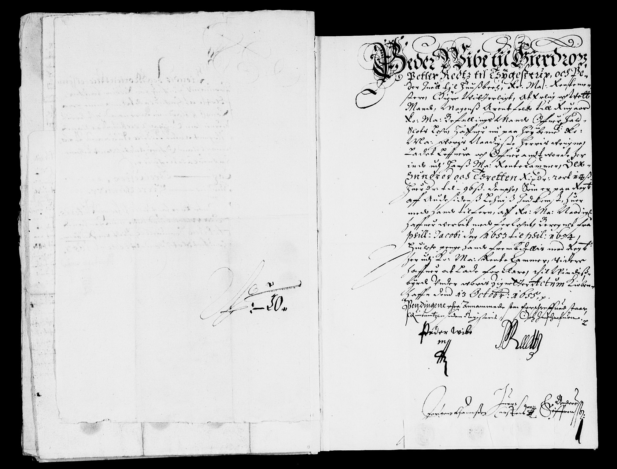 Rentekammeret inntil 1814, Reviderte regnskaper, Lensregnskaper, AV/RA-EA-5023/R/Rb/Rbq/L0042: Nedenes len. Mandals len. Råbyggelag., 1652-1655