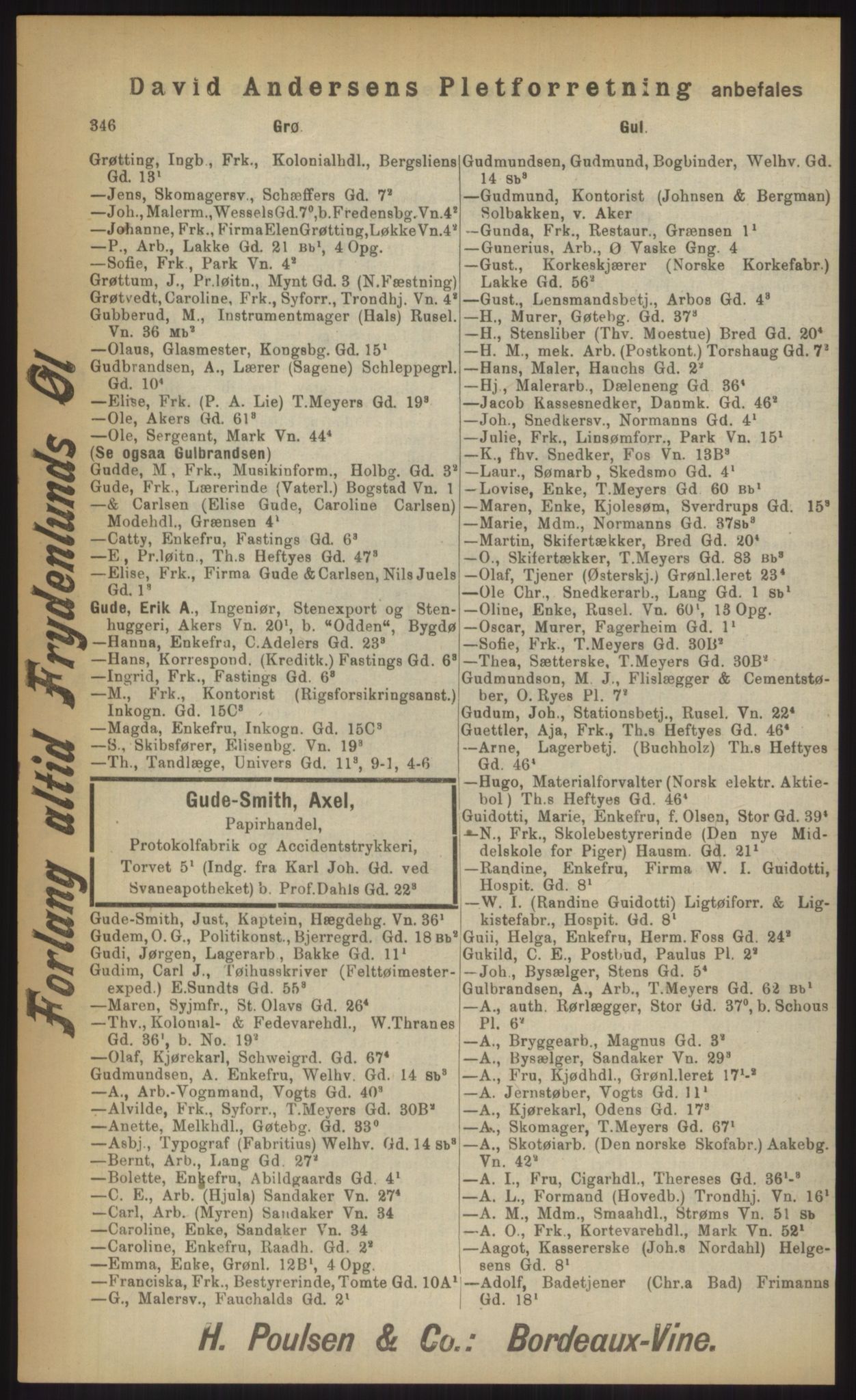 Kristiania/Oslo adressebok, PUBL/-, 1903, p. 346