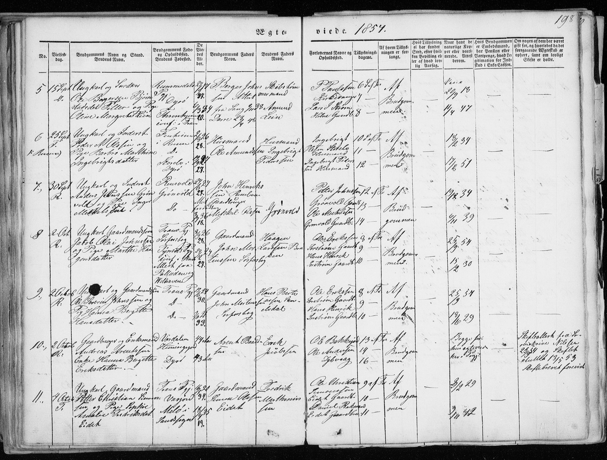 Tranøy sokneprestkontor, AV/SATØ-S-1313/I/Ia/Iaa/L0006kirke: Parish register (official) no. 6, 1844-1855, p. 198