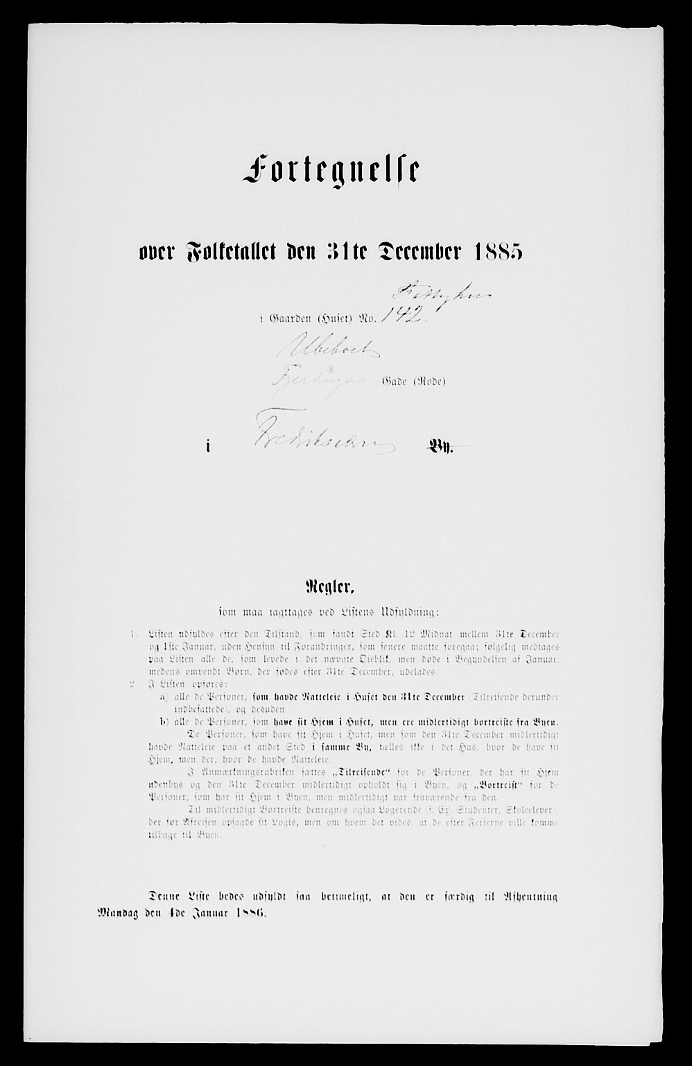 SAKO, 1885 census for 0798 Fredriksvern, 1885, p. 272