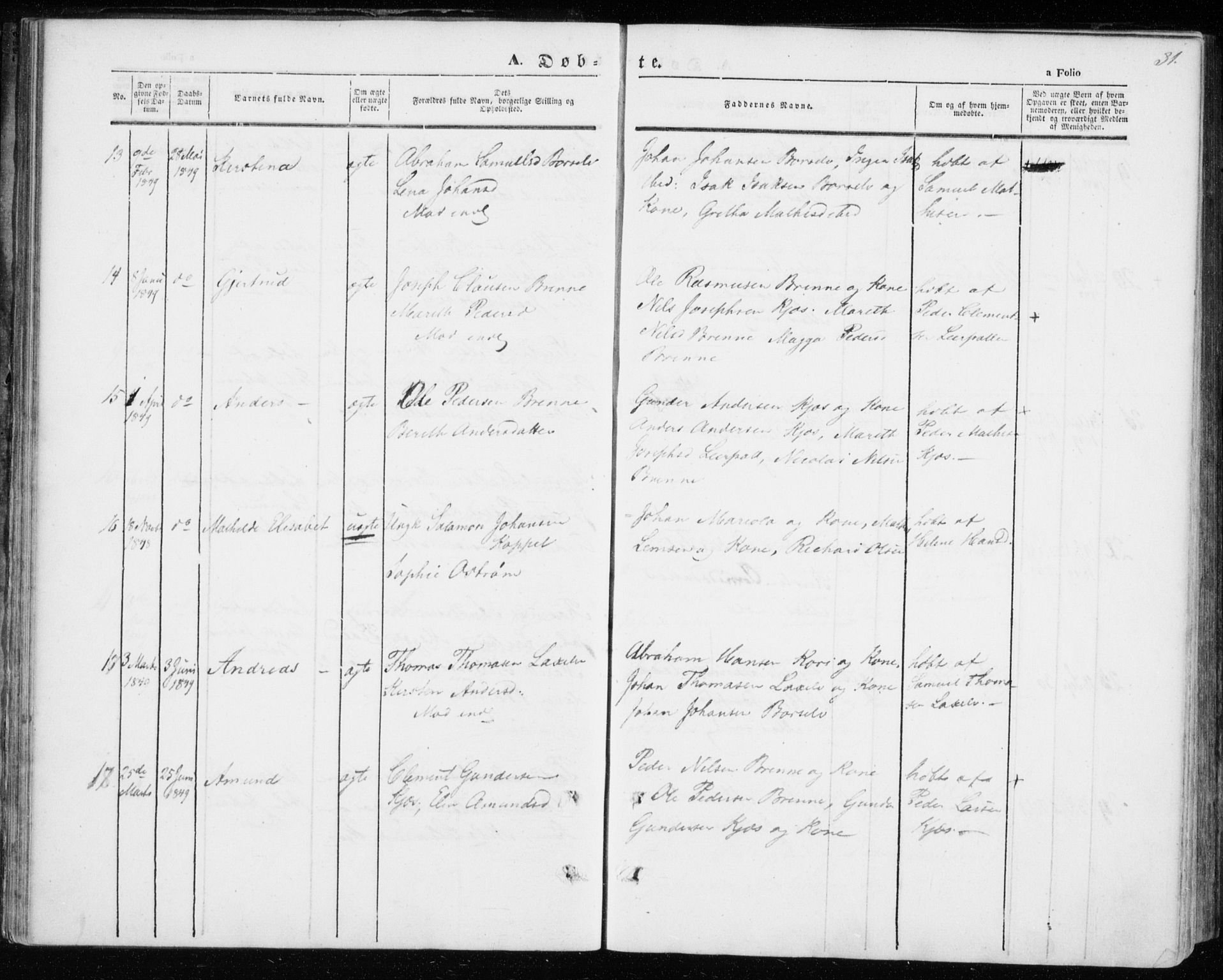 Kistrand/Porsanger sokneprestembete, SATØ/S-1351/H/Ha/L0004.kirke: Parish register (official) no. 4, 1843-1860, p. 31