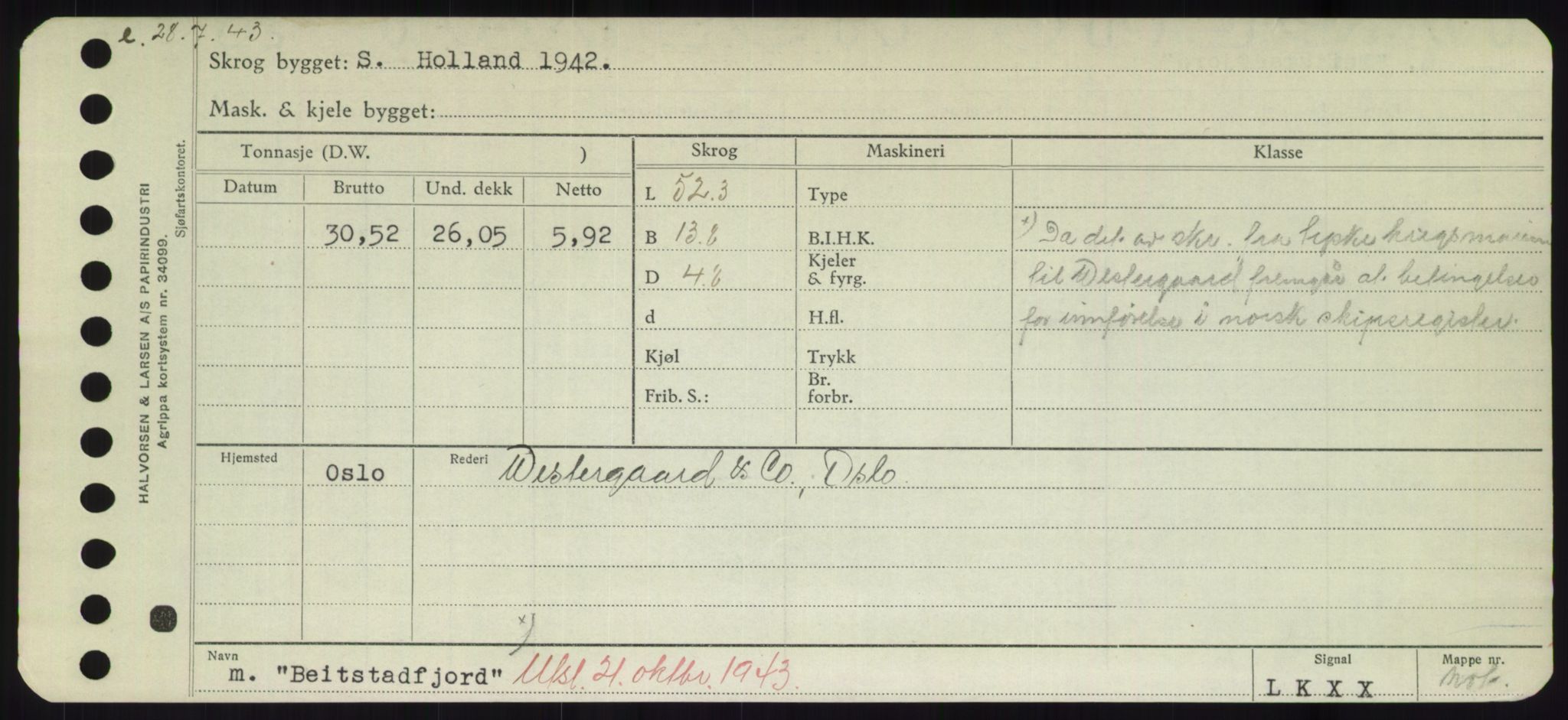 Sjøfartsdirektoratet med forløpere, Skipsmålingen, AV/RA-S-1627/H/Hd/L0003: Fartøy, B-Bev, p. 471