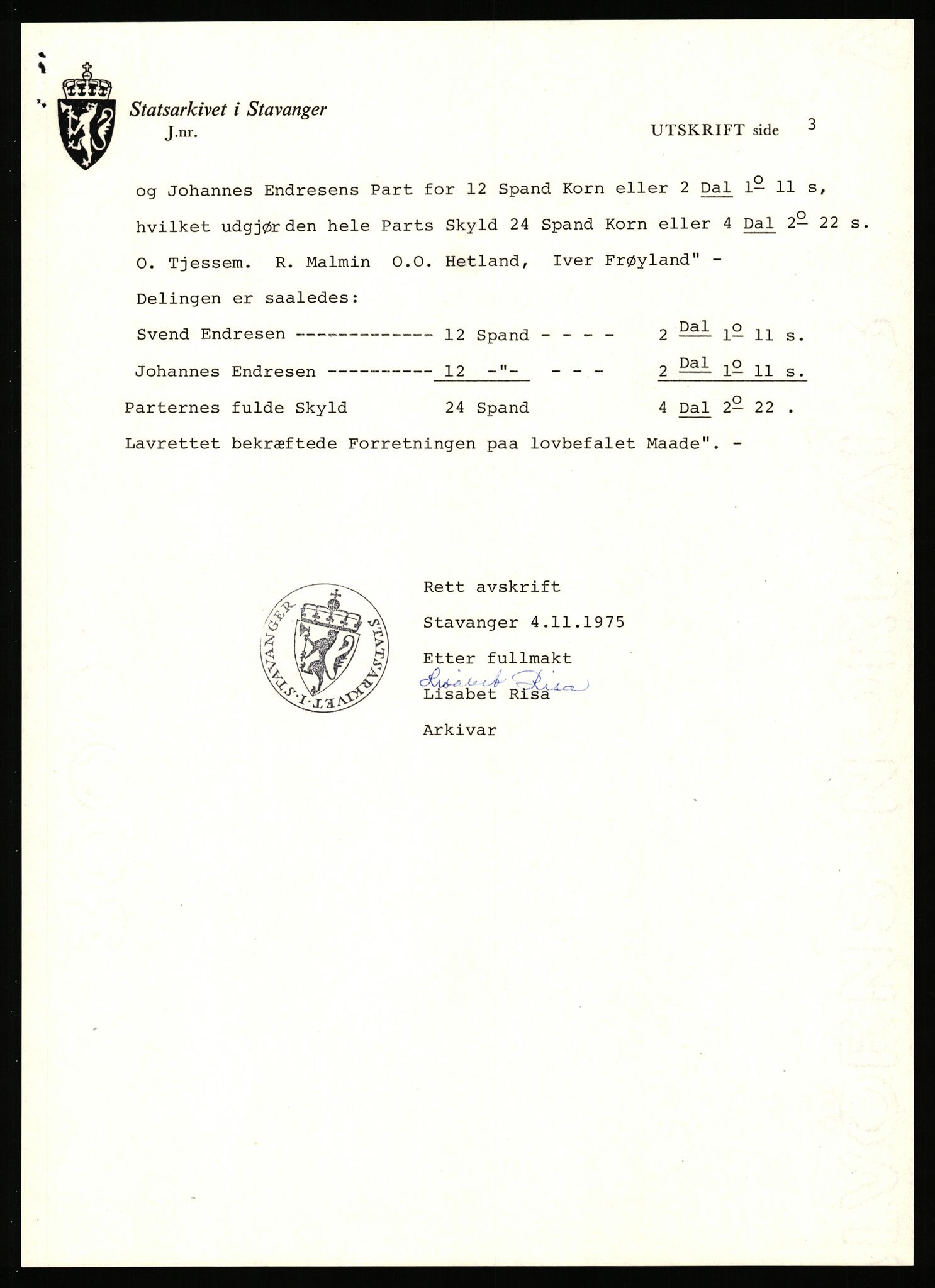 Statsarkivet i Stavanger, AV/SAST-A-101971/03/Y/Yj/L0069: Avskrifter sortert etter gårdsnavn: Riske - Rosland store, 1750-1930, p. 6