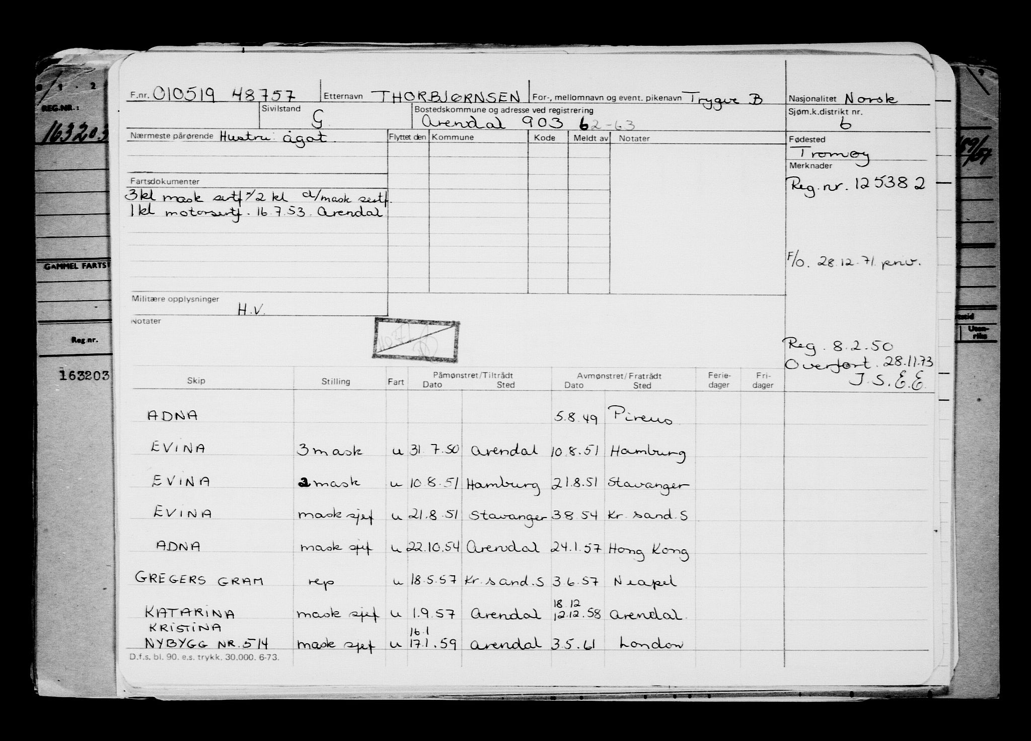 Direktoratet for sjømenn, AV/RA-S-3545/G/Gb/L0168: Hovedkort, 1919, p. 377