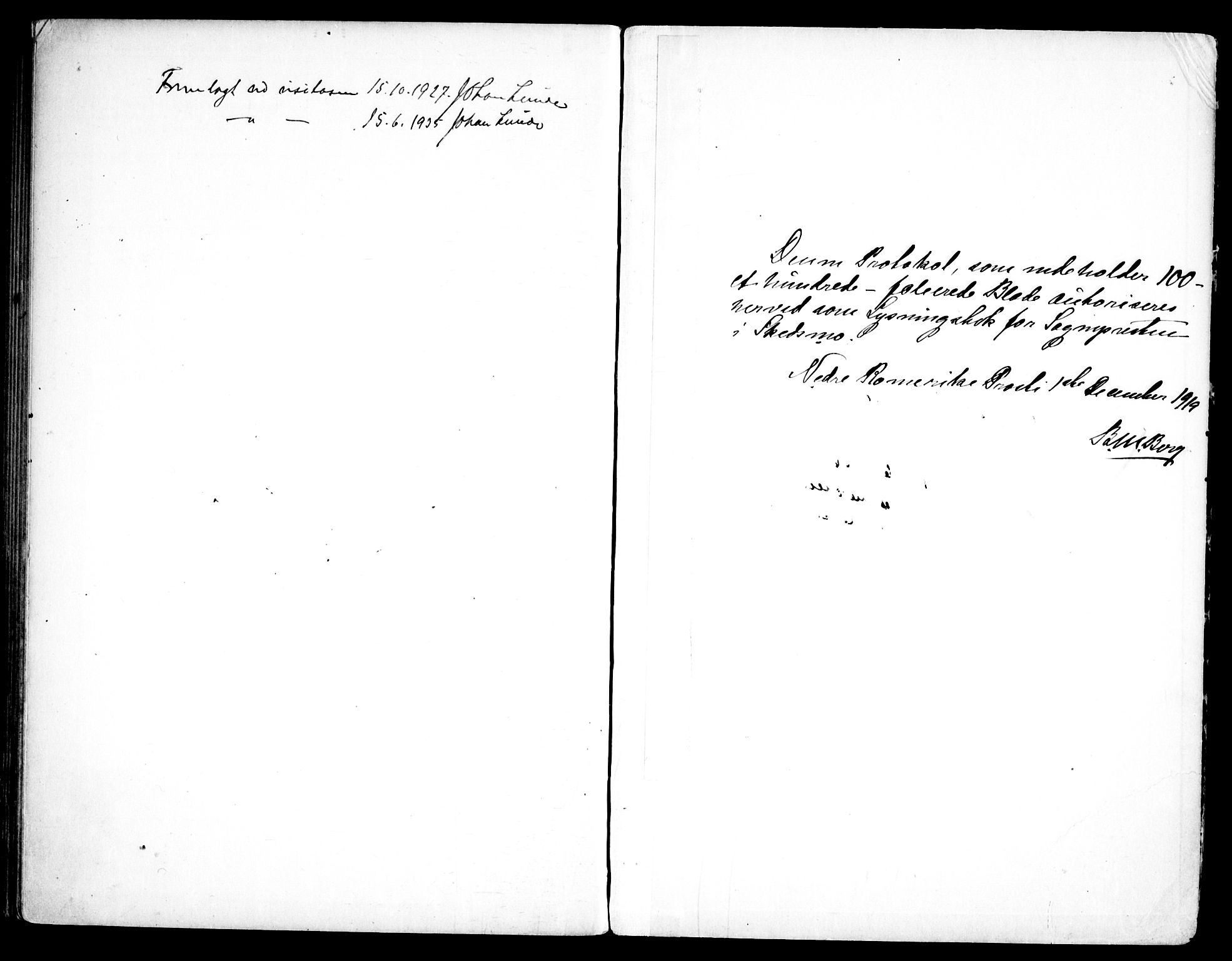 Skedsmo prestekontor Kirkebøker, AV/SAO-A-10033a/H/Ha/L0002: Banns register no. I 2, 1919-1949