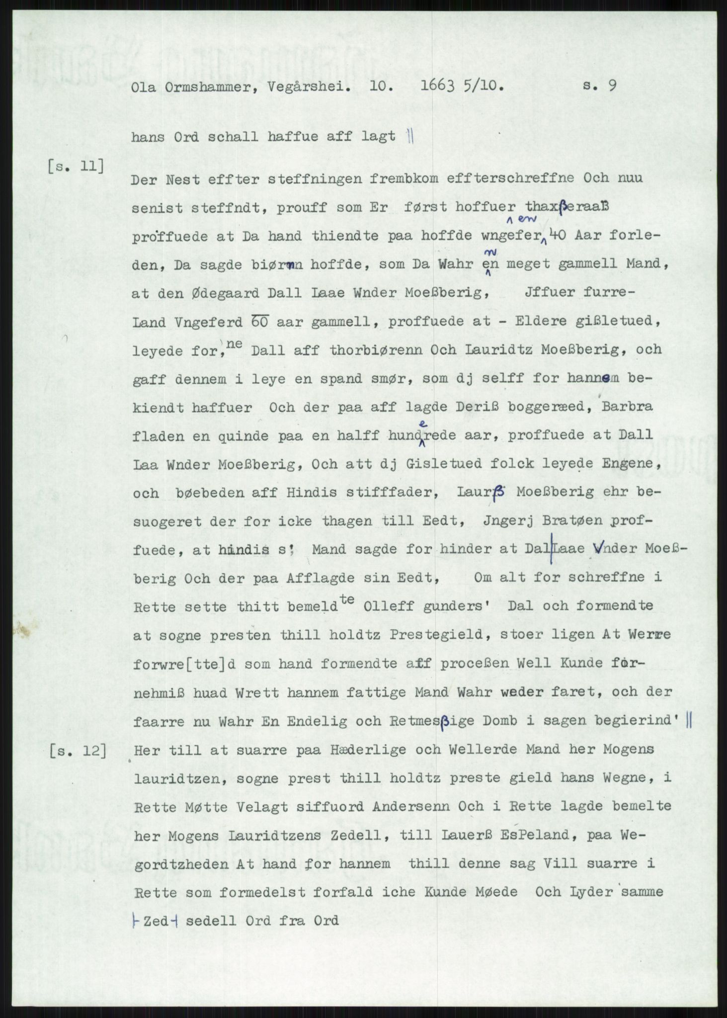 Samlinger til kildeutgivelse, Diplomavskriftsamlingen, AV/RA-EA-4053/H/Ha, p. 3676