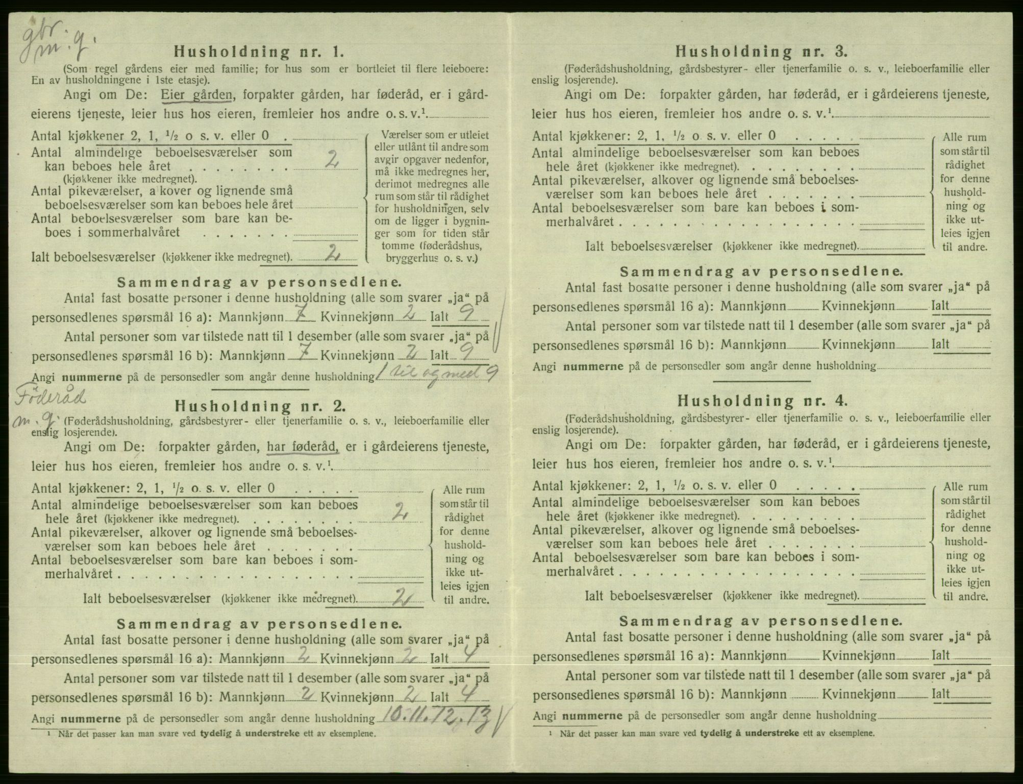 SAB, 1920 census for Vossestrand, 1920, p. 163