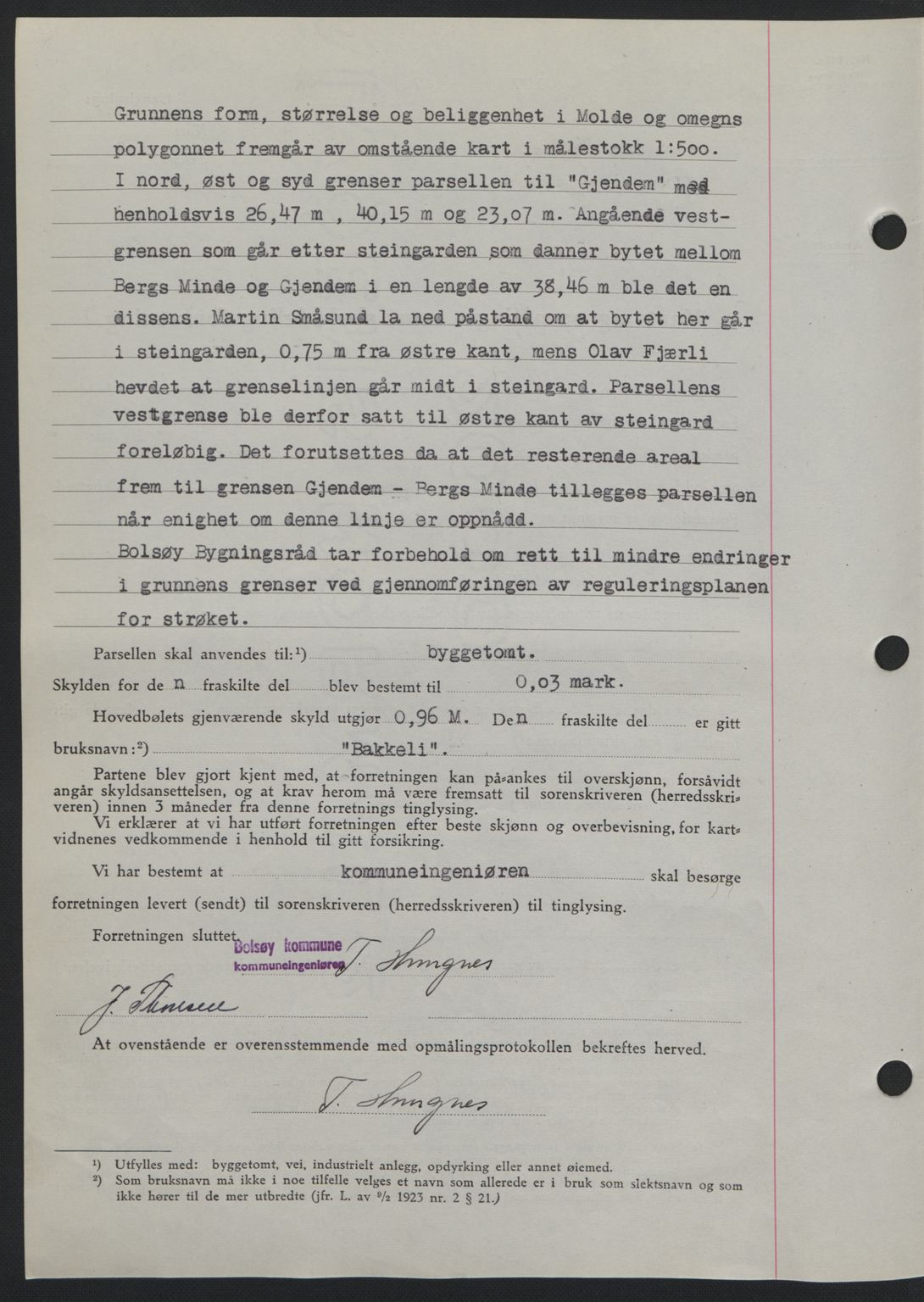 Romsdal sorenskriveri, SAT/A-4149/1/2/2C: Mortgage book no. A22, 1947-1947, Diary no: : 197/1947