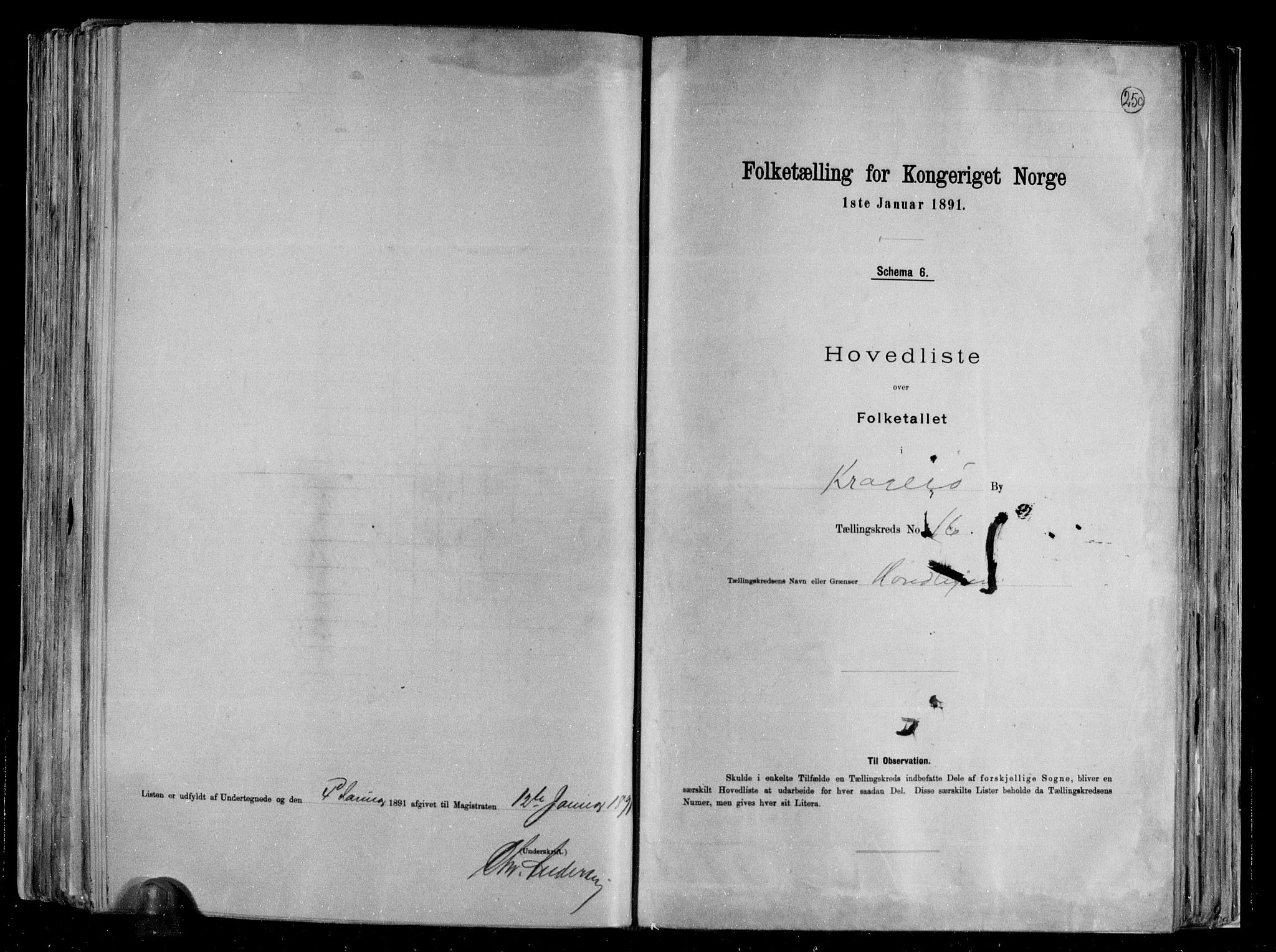 RA, 1891 census for 0801 Kragerø, 1891, p. 35