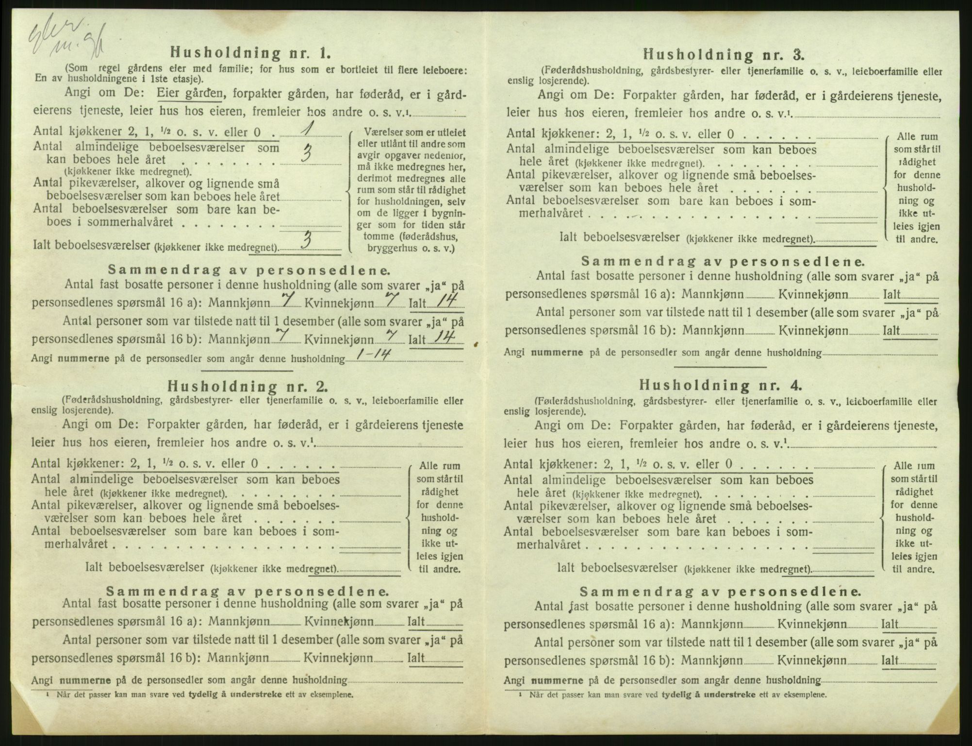 SAH, 1920 census for Åsnes, 1920, p. 59